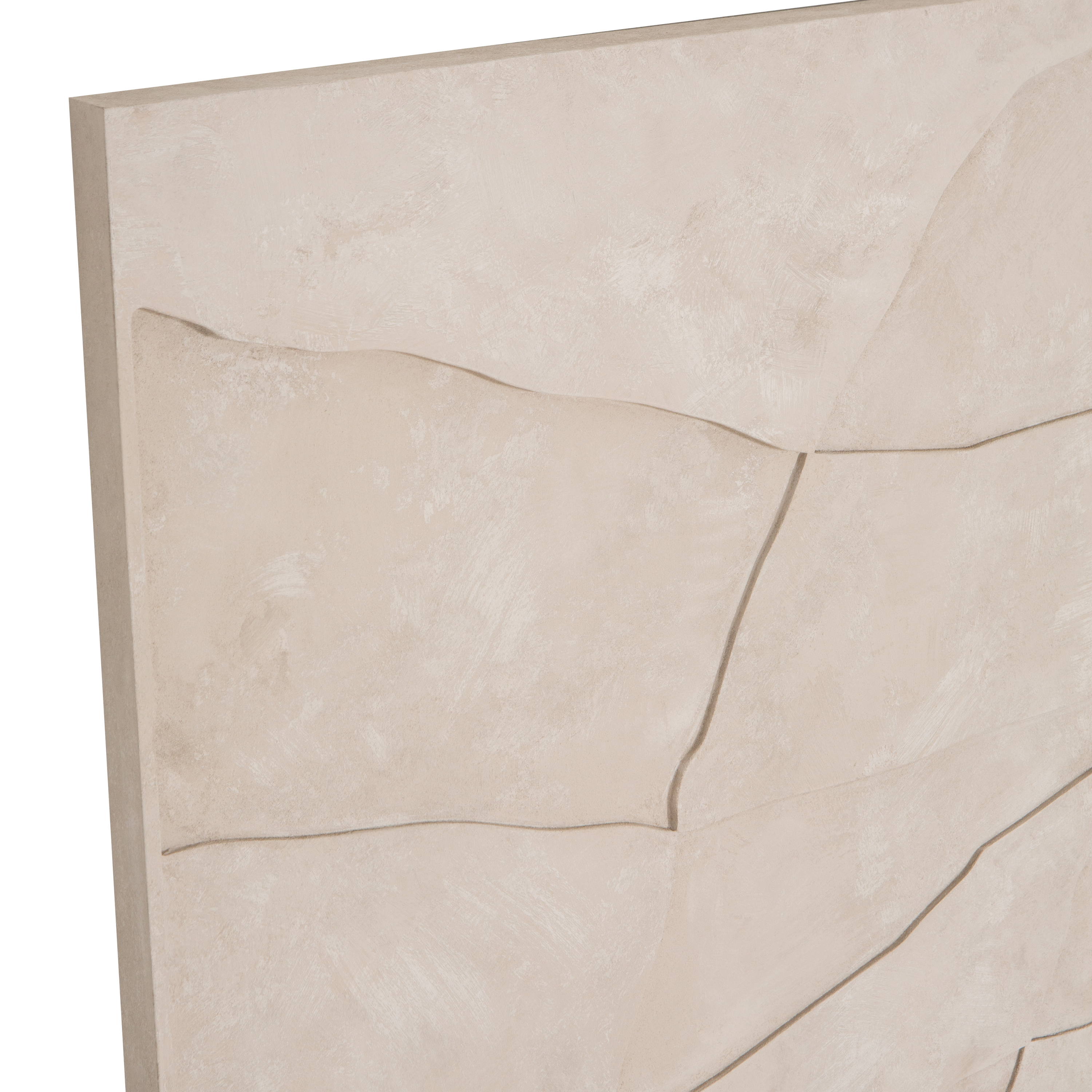 Bas Relief No. 3 Wall Art - Handcrafted 3D Plaster Sculpture Panel for Home & Office Decor | Perfect for Living Room, Bedroom, or Office Wall Decorations