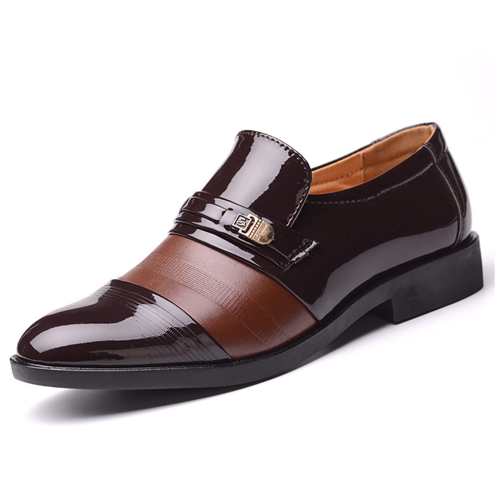 Elegant Men's Leather Boat Shoes - Classic Suit Shoes & Deck Slippers for Summer | Comfortable Low Shoes for Formal Wear & Casual Outings