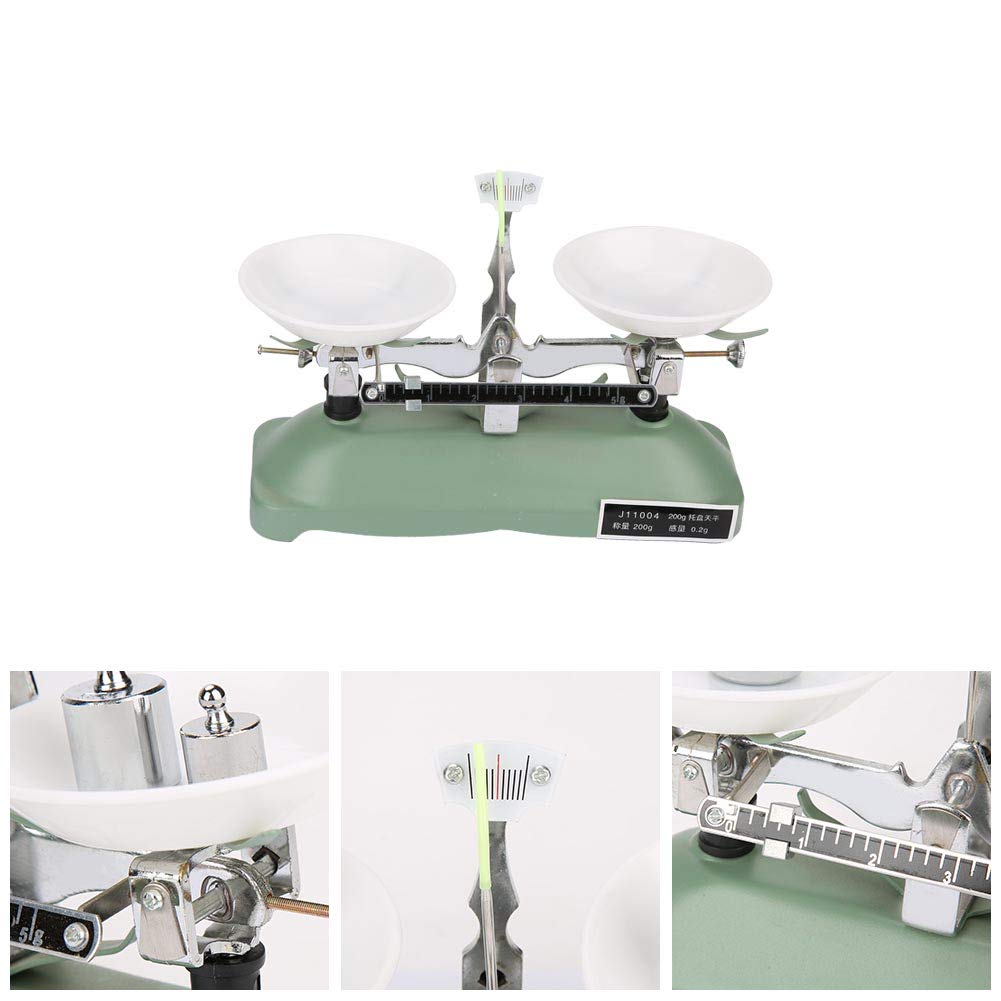 Precision Double Pan Balance Scale with 5 Weights - Lab & School Mechanical Tray Scale for Accurate Measurements | Perfect for Science Experiments, Chemistry Labs & Classroom Education