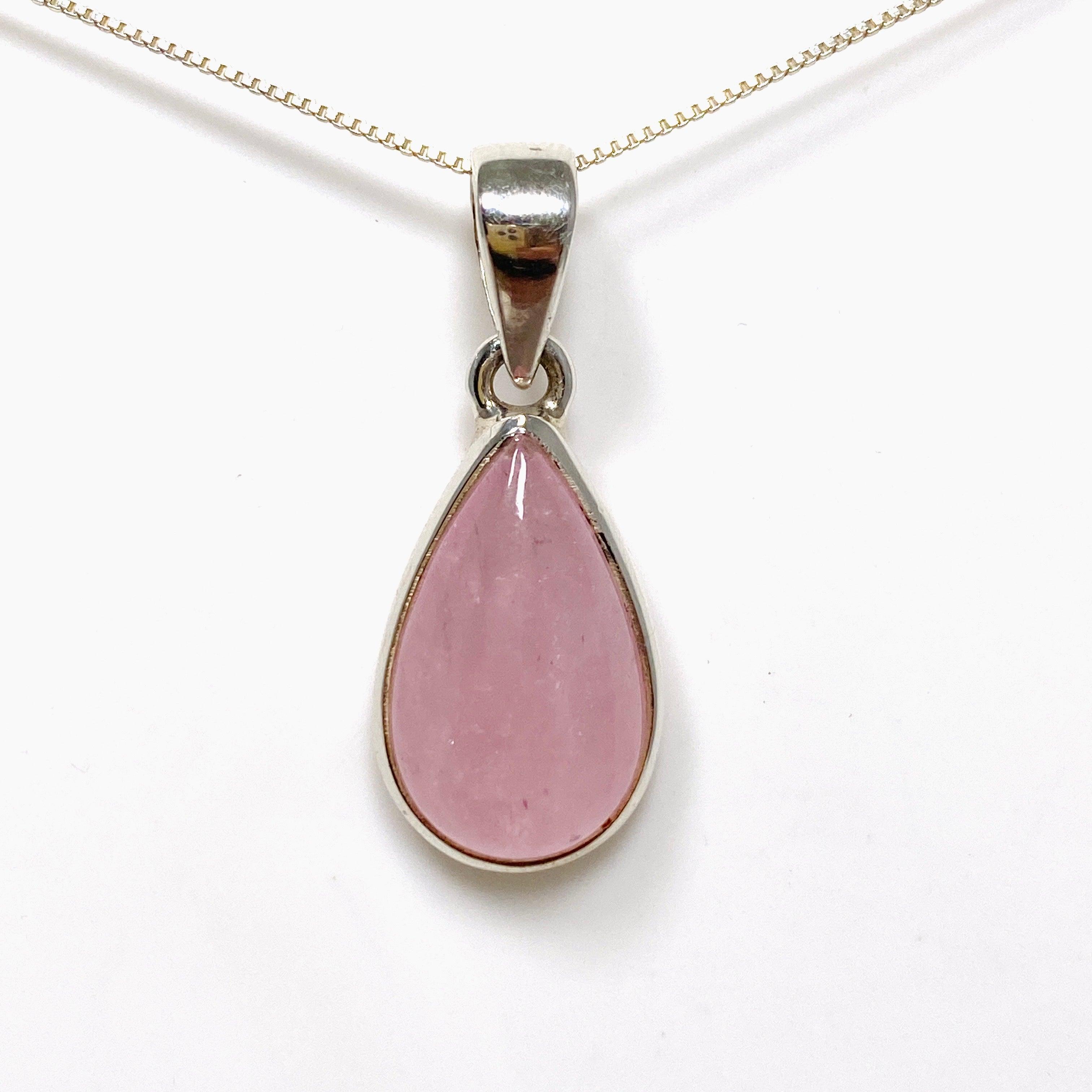 Morganite Teardrop Pendant Necklace - 14K Rose Gold Gemstone Jewelry for Women - Perfect for Valentine's Day, Anniversary & Special Occasion Gifts