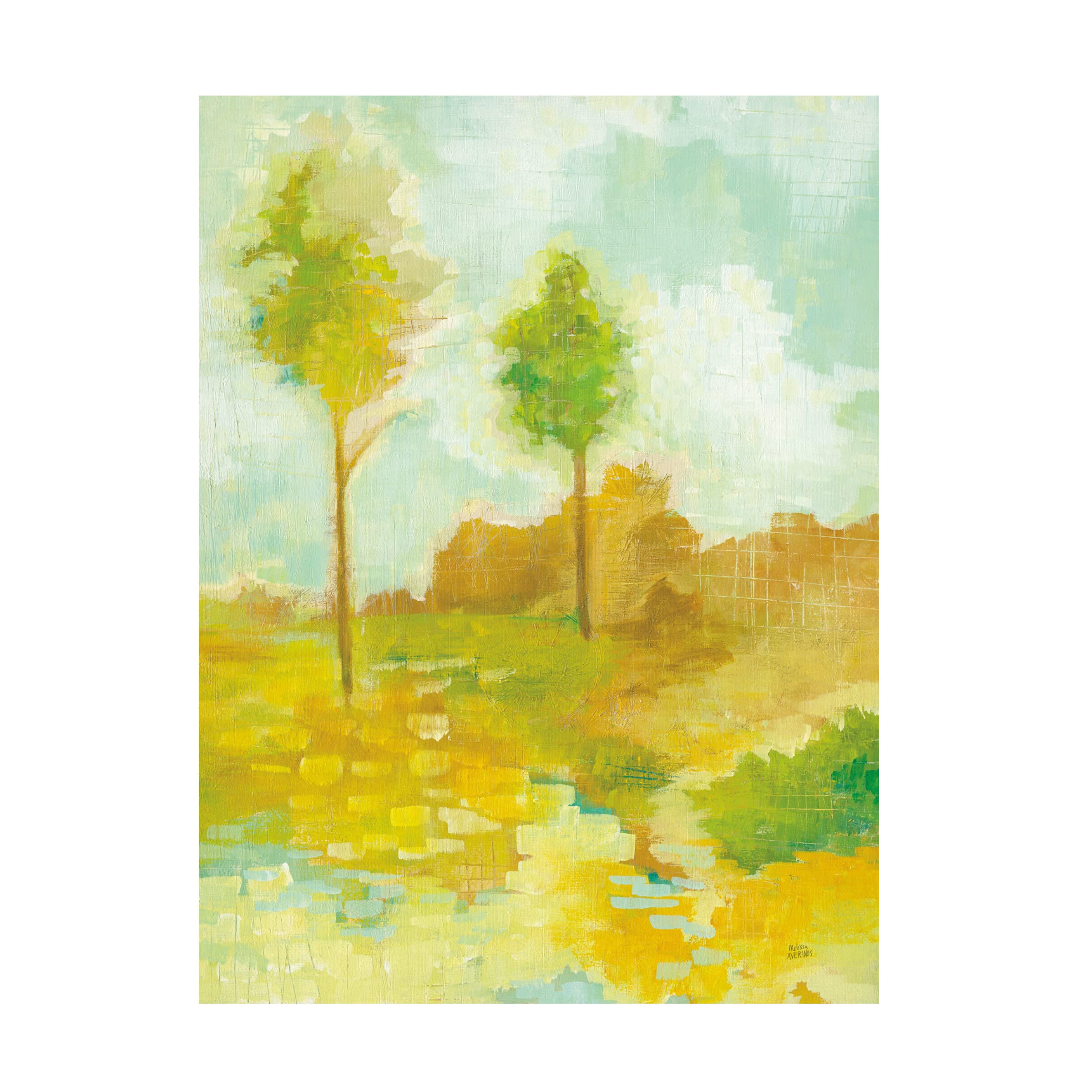 Trademark Fine Art 'Golden Hour III' Canvas Wall Art by Melissa Averinos - Stunning Landscape Painting for Living Room, Bedroom & Office Decor