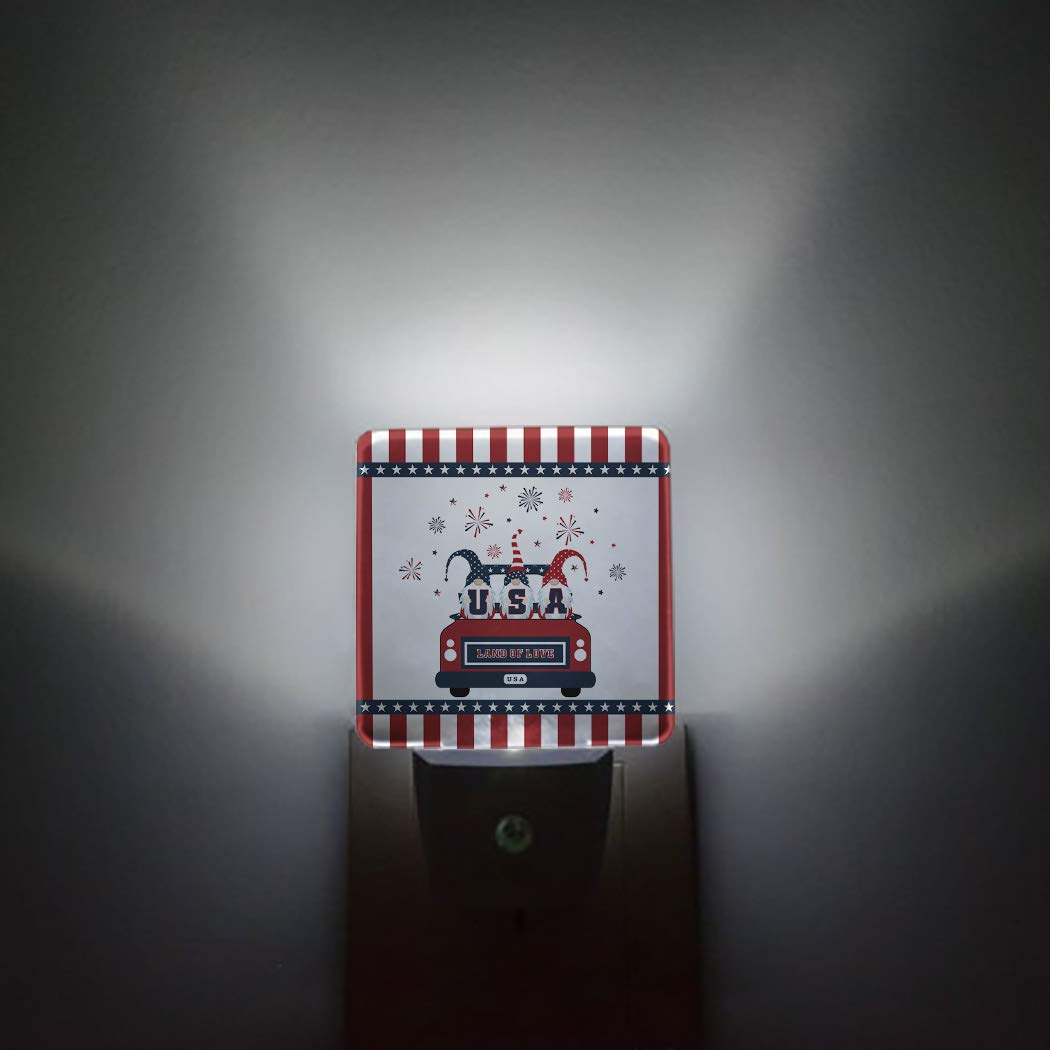 LED Night Light with Auto Sensor - Funny Gnome for Bedroom & Hallway