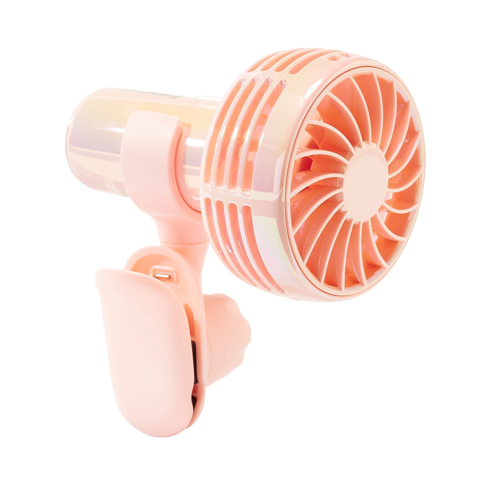 FRAIS Mini Fan Aurora Pink - Portable USB Rechargeable Handheld Fan for Women, Girls, Travel, Office, Gym & Outdoor Activities