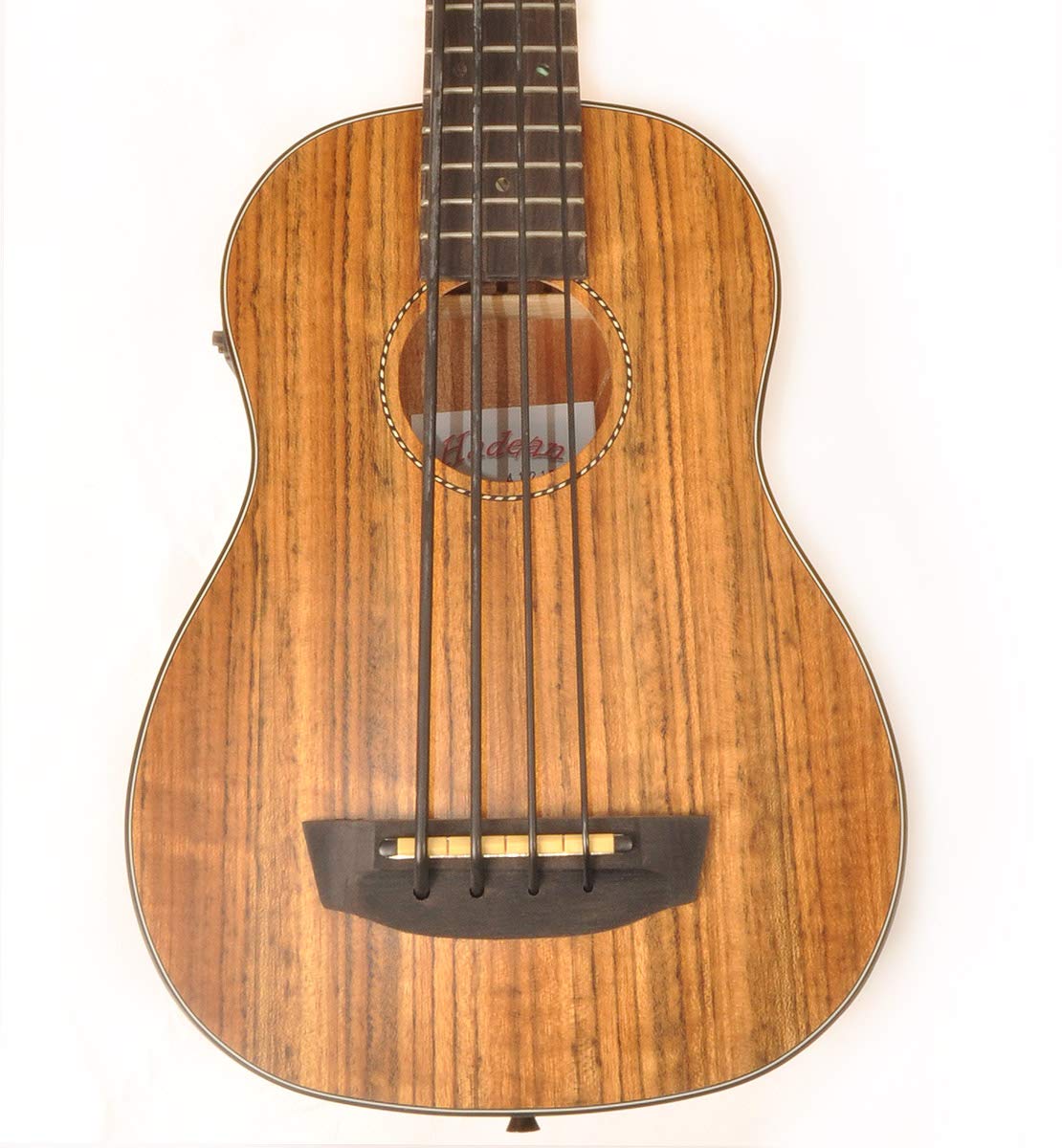 Hadean Acoustic Electric Bass Ukulele UKB-23 - Professional 4-String Bass Uke with Built-in Pickup for Live Performance & Home Practice | Perfect for Musicians, Beginners & Traveling Artists