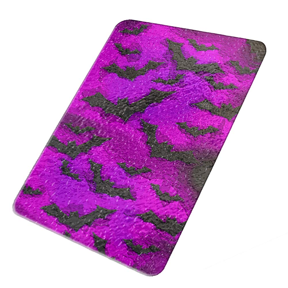 Gothic Vampire Bat Design Glass Cutting Board & Trivet - Decorative Kitchen Countertop Art for Halloween, Gothic Decor, and Unique Home Gifts