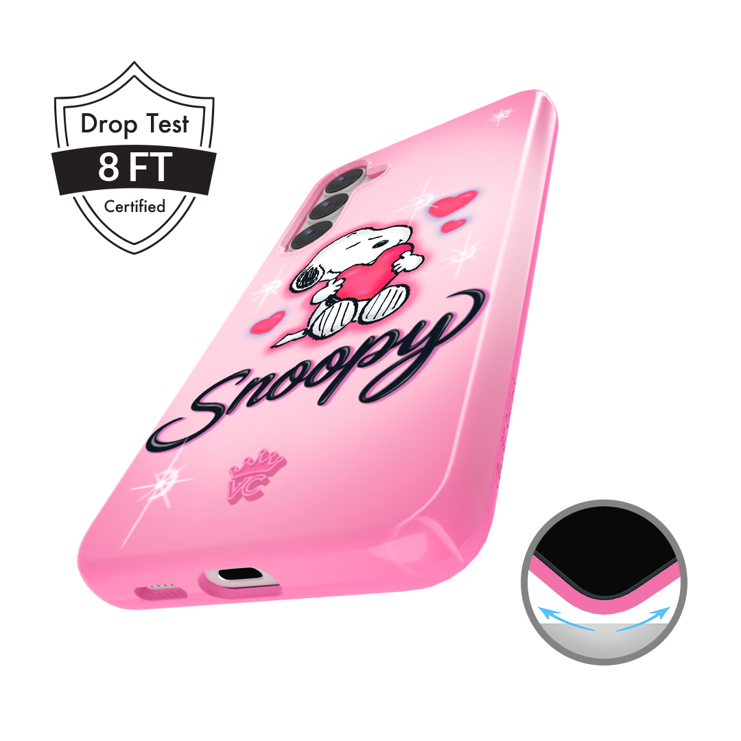 Stylish Snoopy 'Be Mine' Samsung Phone Case - Cute Cartoon Design for Galaxy S Series | Perfect Gift for Valentine's Day & Everyday Use