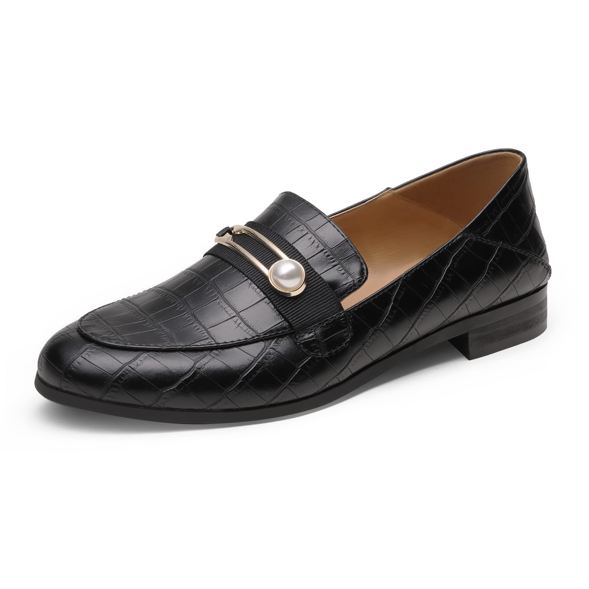 DREAM PAIRS Women's Slip-On Loafers - Comfortable Round Toe Casual Flats for Driving, Work & Everyday Wear | Fashionable & Versatile Shoes for Office, Travel & Leisure