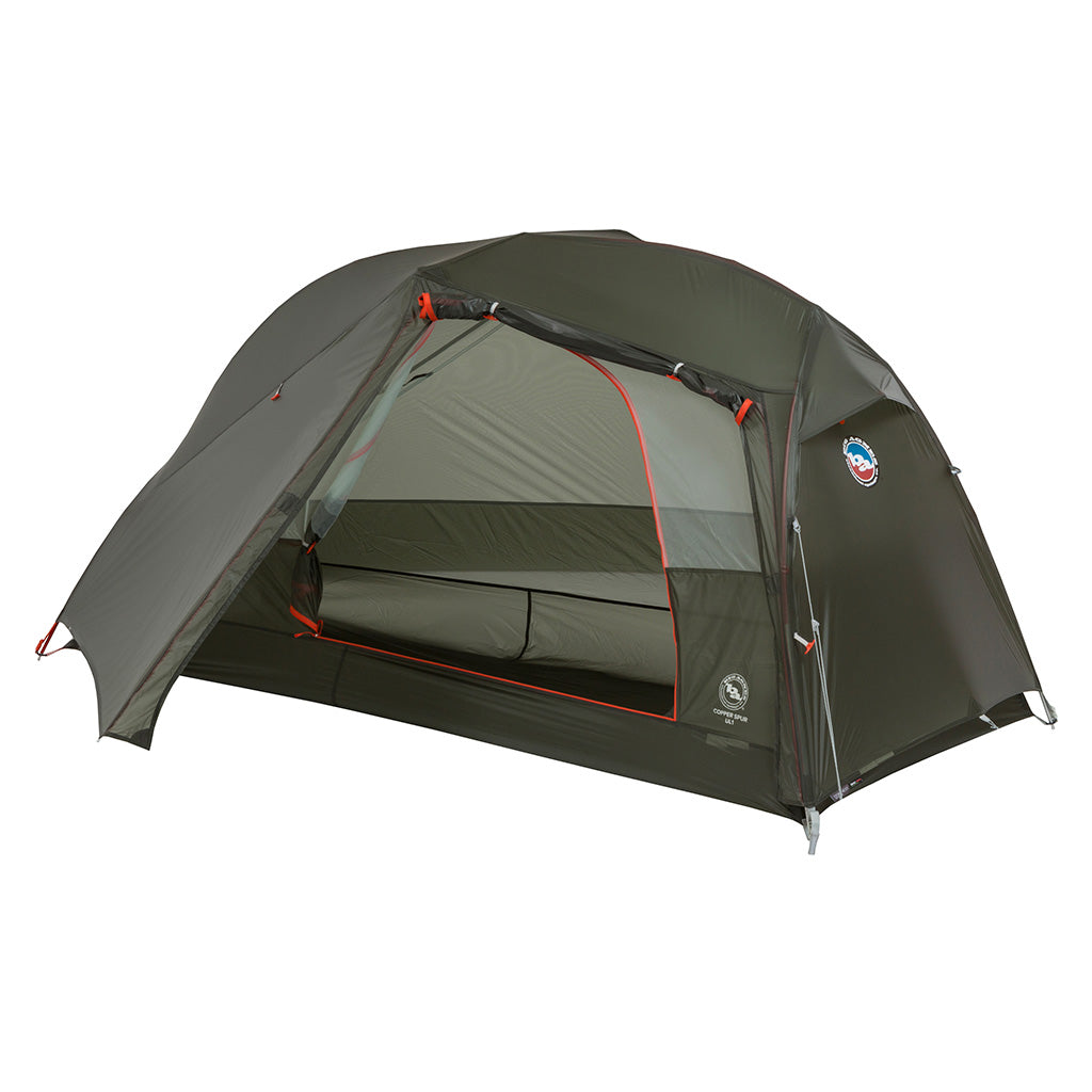 Big Agnes Copper Spur UL1 Ultralight Backpacking Tent - 1 Person, 3 Season, Lichen Green - Perfect for Hiking, Camping & Backpacking Adventures