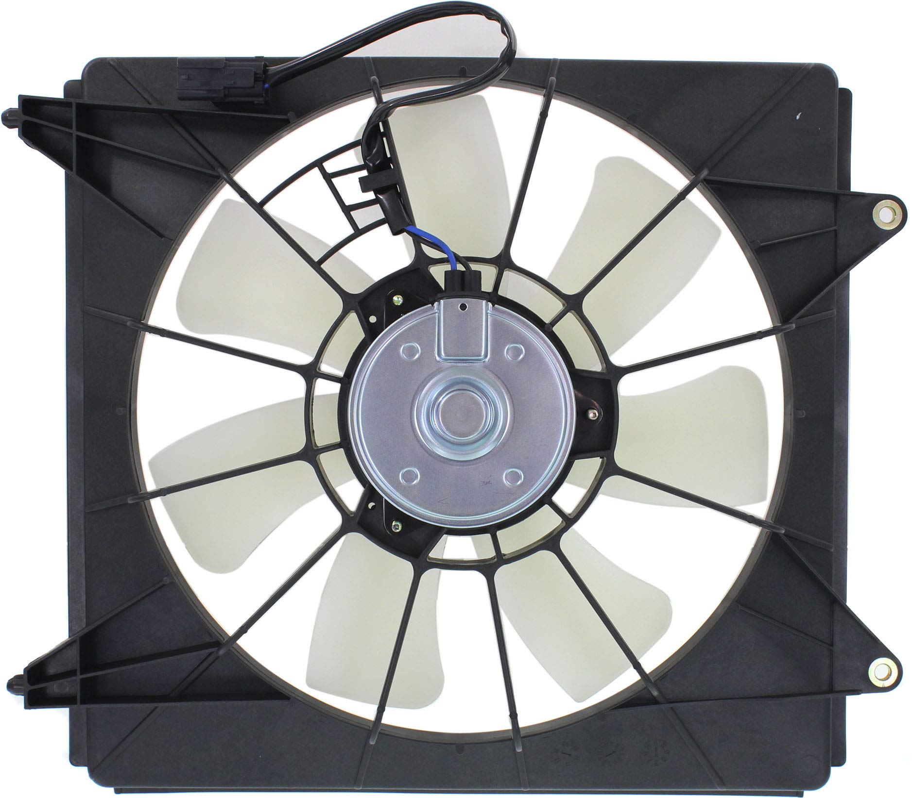 Go-Parts Denso A/C Condenser Fan Assembly - Compatible with Honda Accord 2008-2012 & Acura TSX 2009-2014 (Right Passenger Side, 4 Cylinder Engine) - Direct Replacement for Coupe/Sedan/Wagon Models - Perfect for AC System Repair & Summer Cooling Maintenance