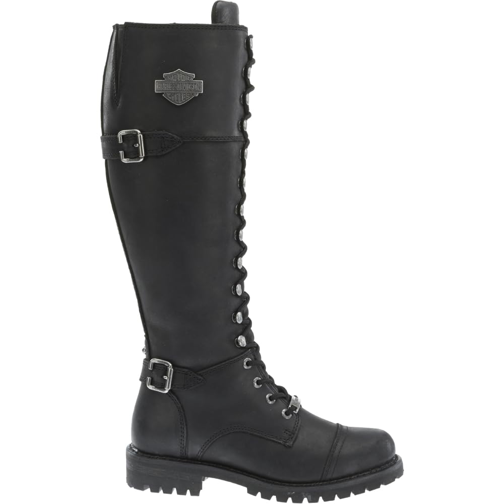 Harley-Davidson Women's Beechwood Leather Motorcycle Boots - Stylish & Comfortable Riding Footwear for Bikers & Outdoor Enthusiasts - Perfect for Motorcycle Rides, Concerts & Casual Wear