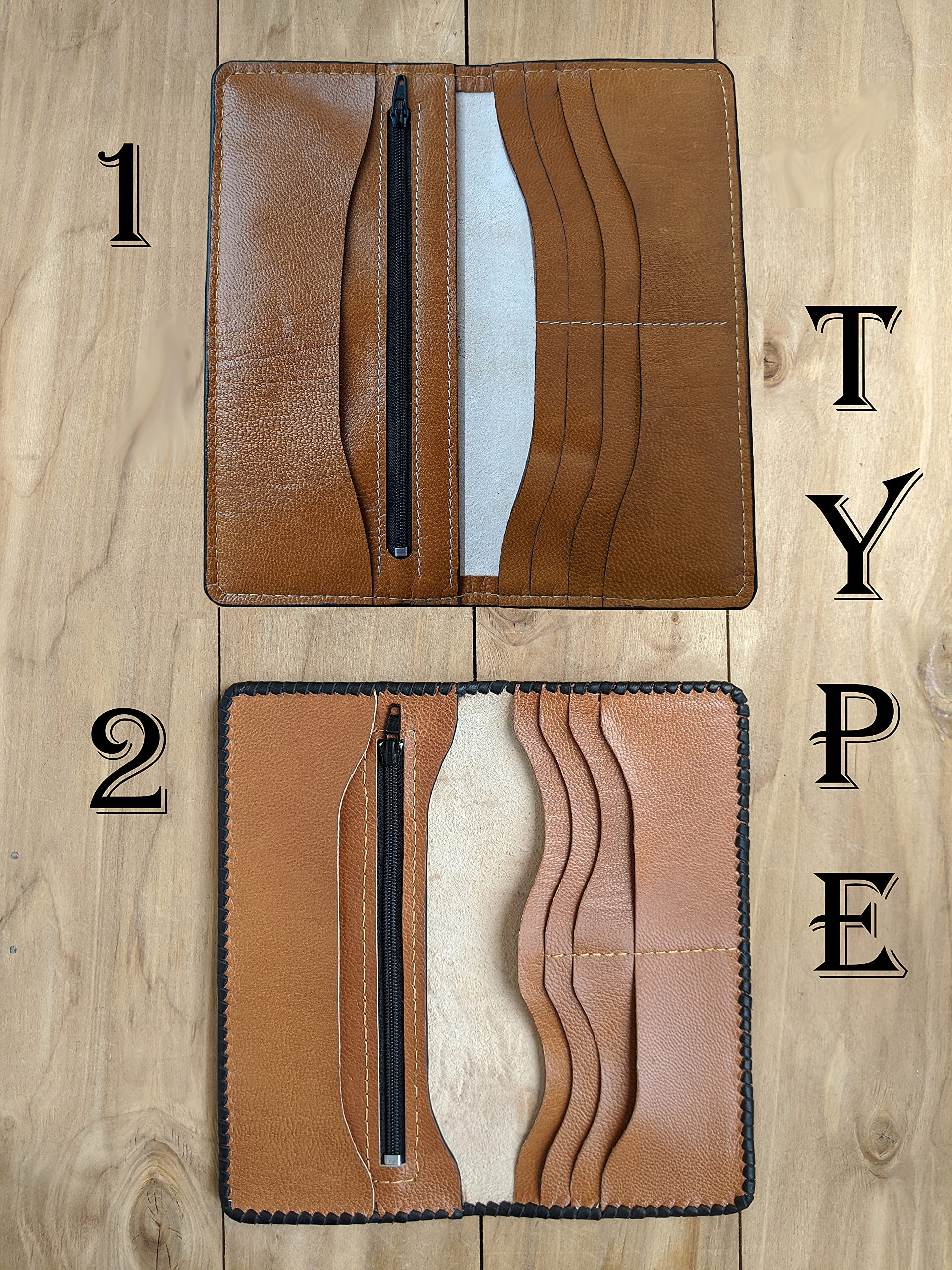 3D Genuine Leather Men's Wallet - Sailboat Anchor Yacht Design, Handmade Biker Long Wallet with Airbrush Art, Custom Personalized Carved Leather Wallet for Men | Perfect Gift for Sailors, Bikers & Travel Enthusiasts