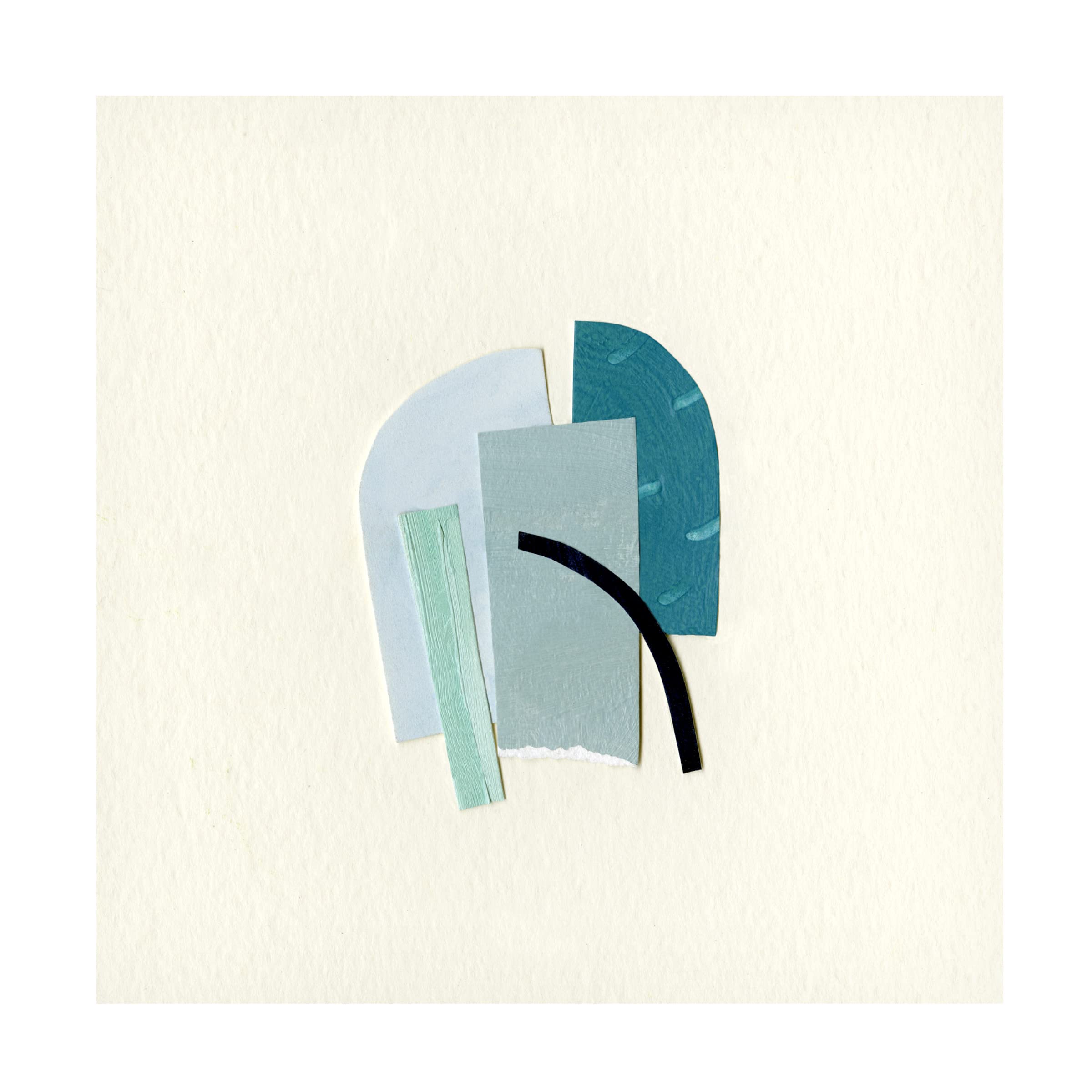Emma Caroline 'Bits And Pieces I' Canvas Wall Art Print - Modern Abstract Painting for Living Room, Bedroom & Office Decor