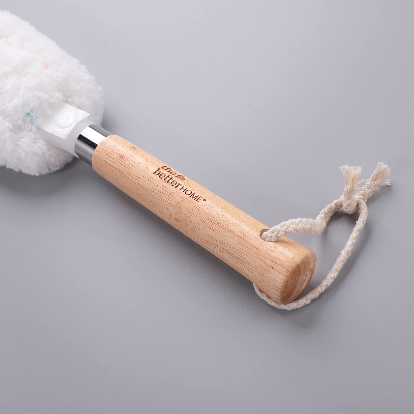 Premium Microfiber Feather Duster with Handle - Long Reach Dusting Brush for Home Cleaning | Fan & Ceiling Cleaning Tool | Reusable Cleaning Supplies (1 Pack) | Perfect for Dusting Furniture, Ceiling Fans & Hard-to-Reach Areas