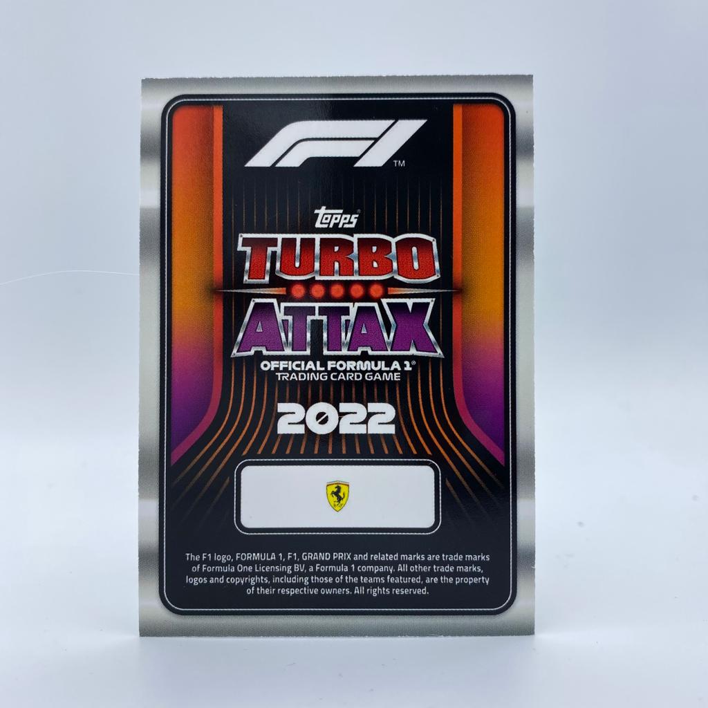 Charles Leclerc Ferrari Red #LE5UR Turbo Attax 2022 F1 Trading Card - Collectible Motorsports Memorabilia for Fans & Card Enthusiasts (Perfect for Display, Trading, and Gifts)