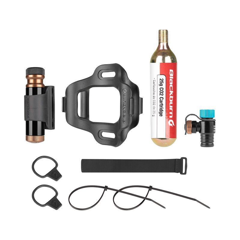 BlackBurn Pro Plugger CO2 Inflator Kit - Portable Bicycle Tire Pump for Road & Mountain Bikes - Quick Inflation for Emergency Repairs & On-the-Go Cycling Adventures