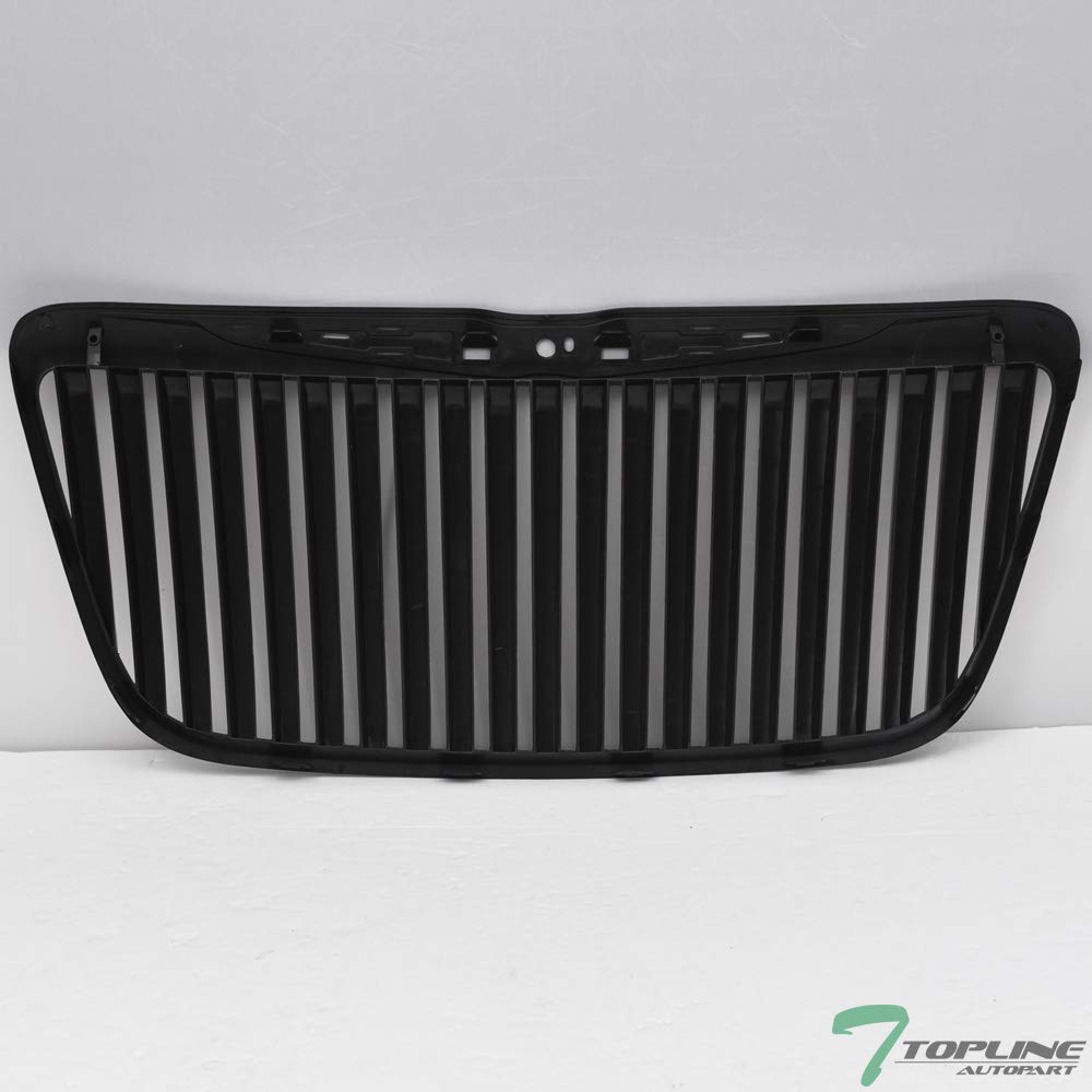 2011-2014 Chrysler 300 & 300C Matte Black Vertical Front Bumper Grill Grille Replacement | Perfect for Car Customization & Front End Protection