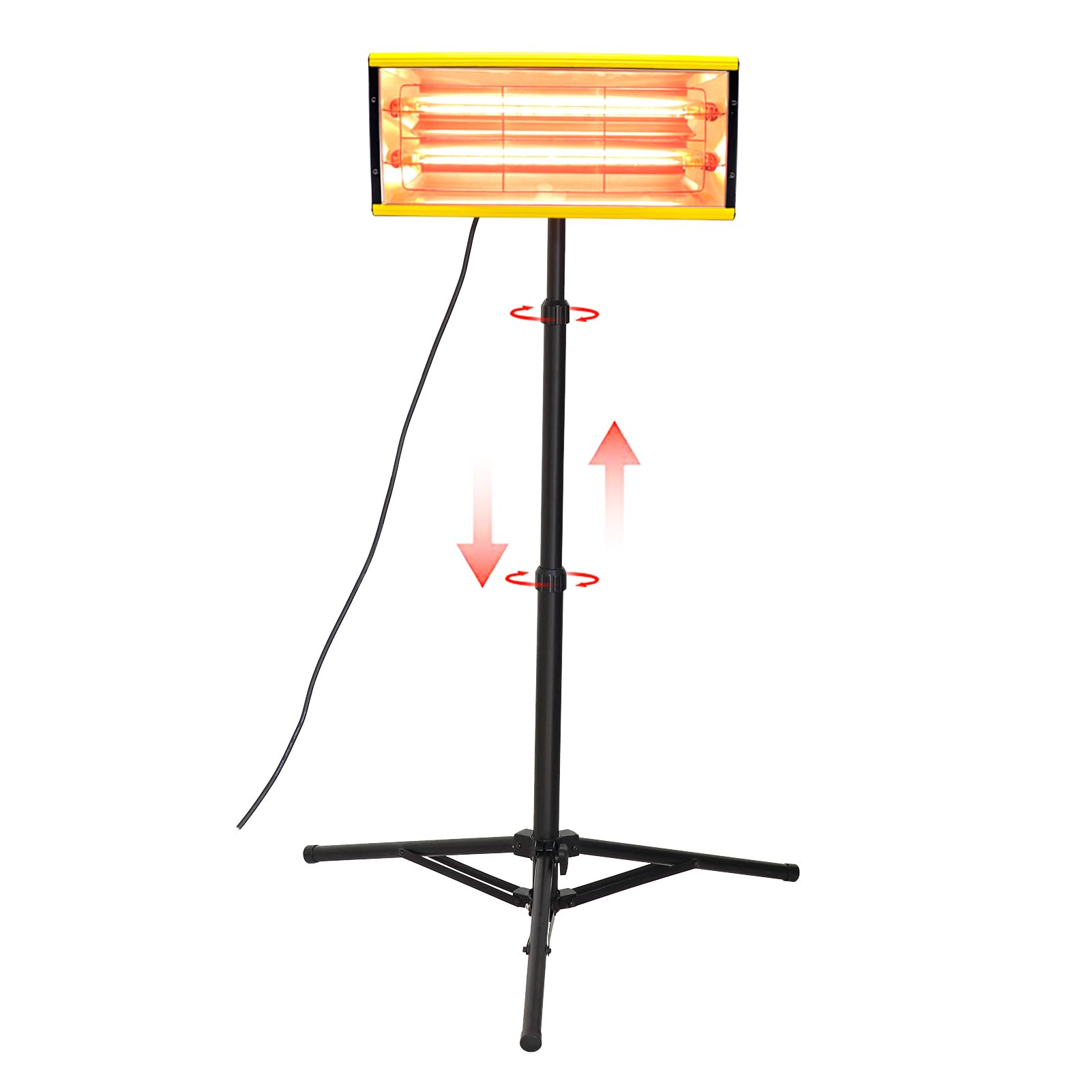 2000W Shortwave Infrared Paint Curing Lamp with Timer & Adjustable Bracket - DATOUBOSS Heat Lamp for Auto Body Repair, Paint Drying System (110V, Model ZJ-SC-003) - Perfect for Professional Car Paint Shops & DIY Automotive Restoration