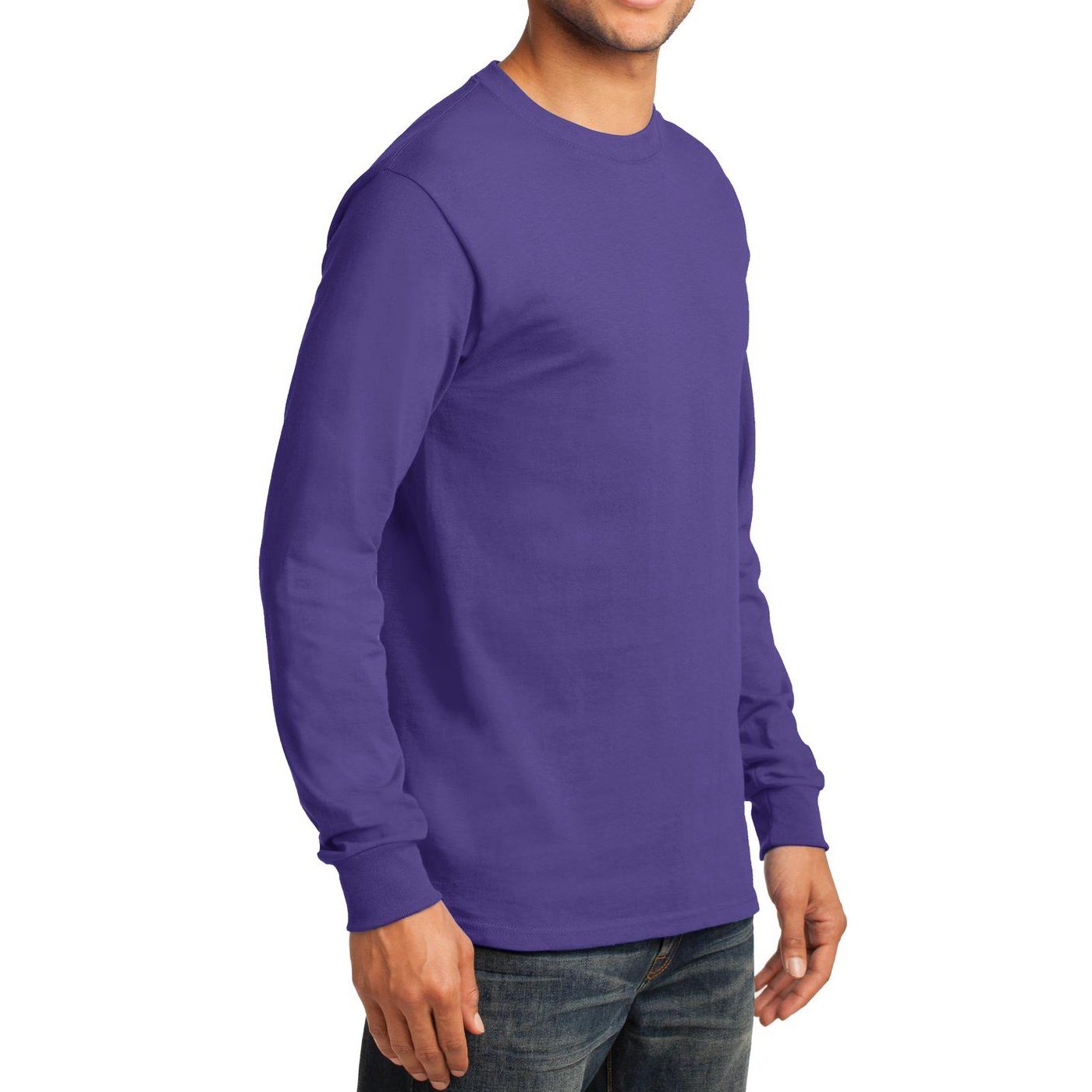 Premium Men's Long Sleeve Essential T-Shirt - Soft Cotton Basic Tee for Casual Wear, Layering & Everyday Comfort