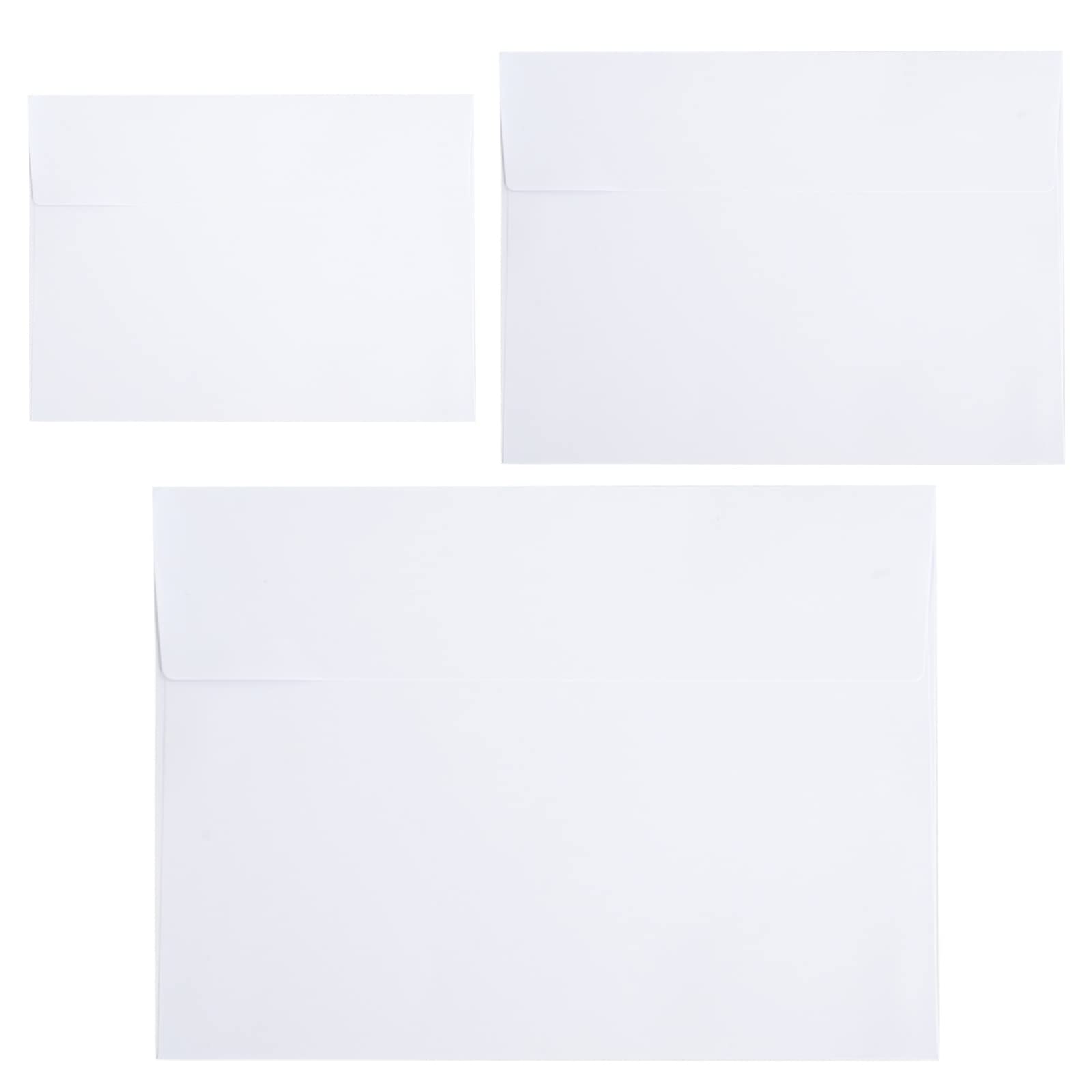 50 Packs 4x6 Self Seal Envelopes - White A4 Printable Invitation Envelopes for Weddings, Greeting Cards, Photos & Mailing | Perfect for DIY Invitations, Business Correspondence & Special Occasions
