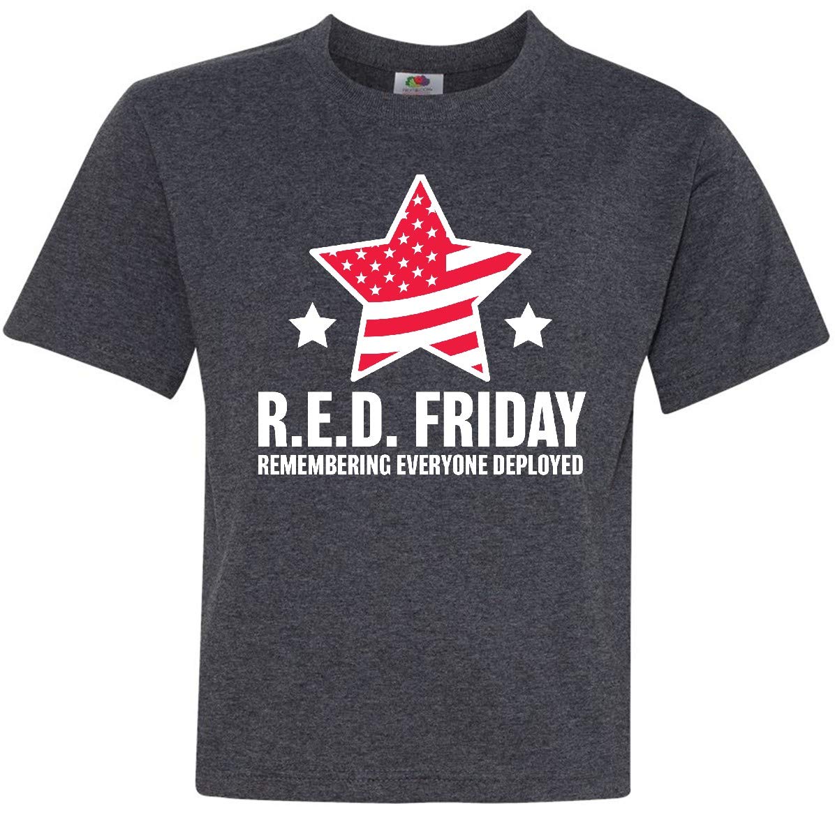 Inktastic Red Friday Remembering Everyone Deployed Youth T-Shirt - Patriotic Military Support Apparel for Casual Wear & Fundraising Events