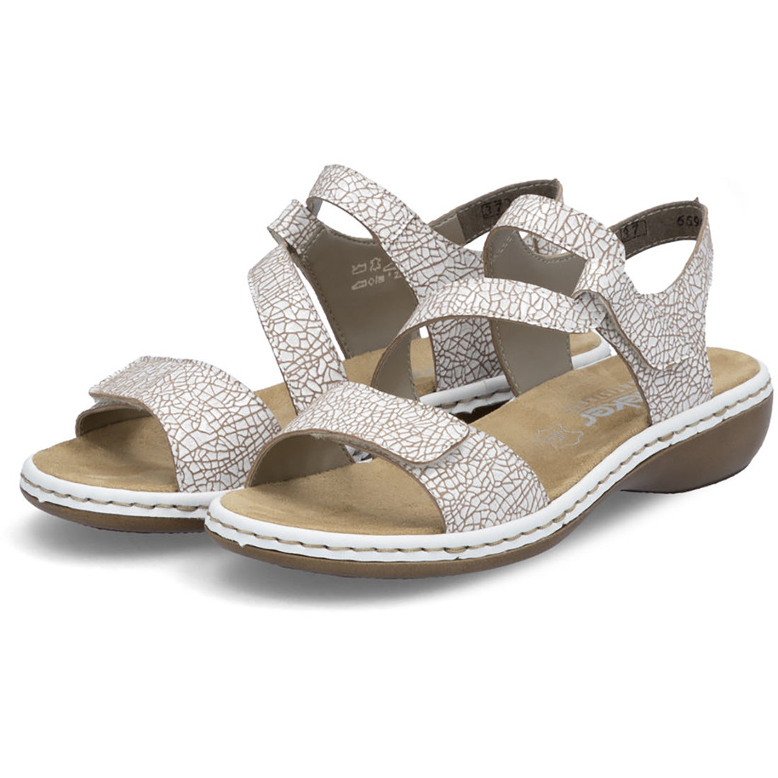Rieker Regina C7 White Women's Comfort Shoes - Stylish & Lightweight for Work, Walking & Everyday Wear