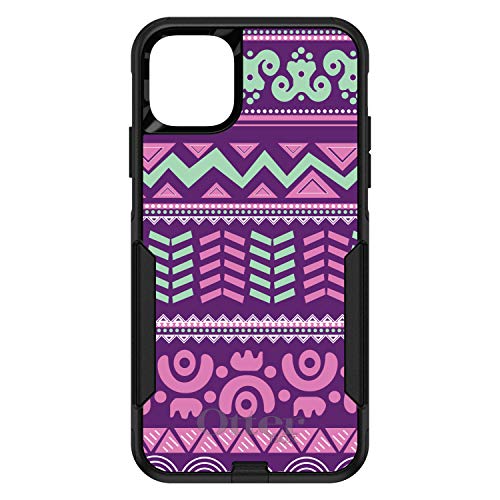 Pink Green Aztec Tribal On Black Case
