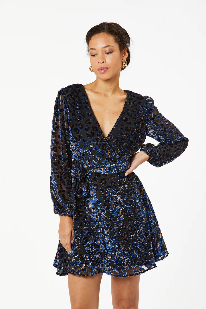 Jim Velvet Dress for Women - Navy Blue Elegant Evening Gown, Formal Party Dress, Holiday Cocktail Attire - Perfect for Weddings, Galas, and Special Occasions