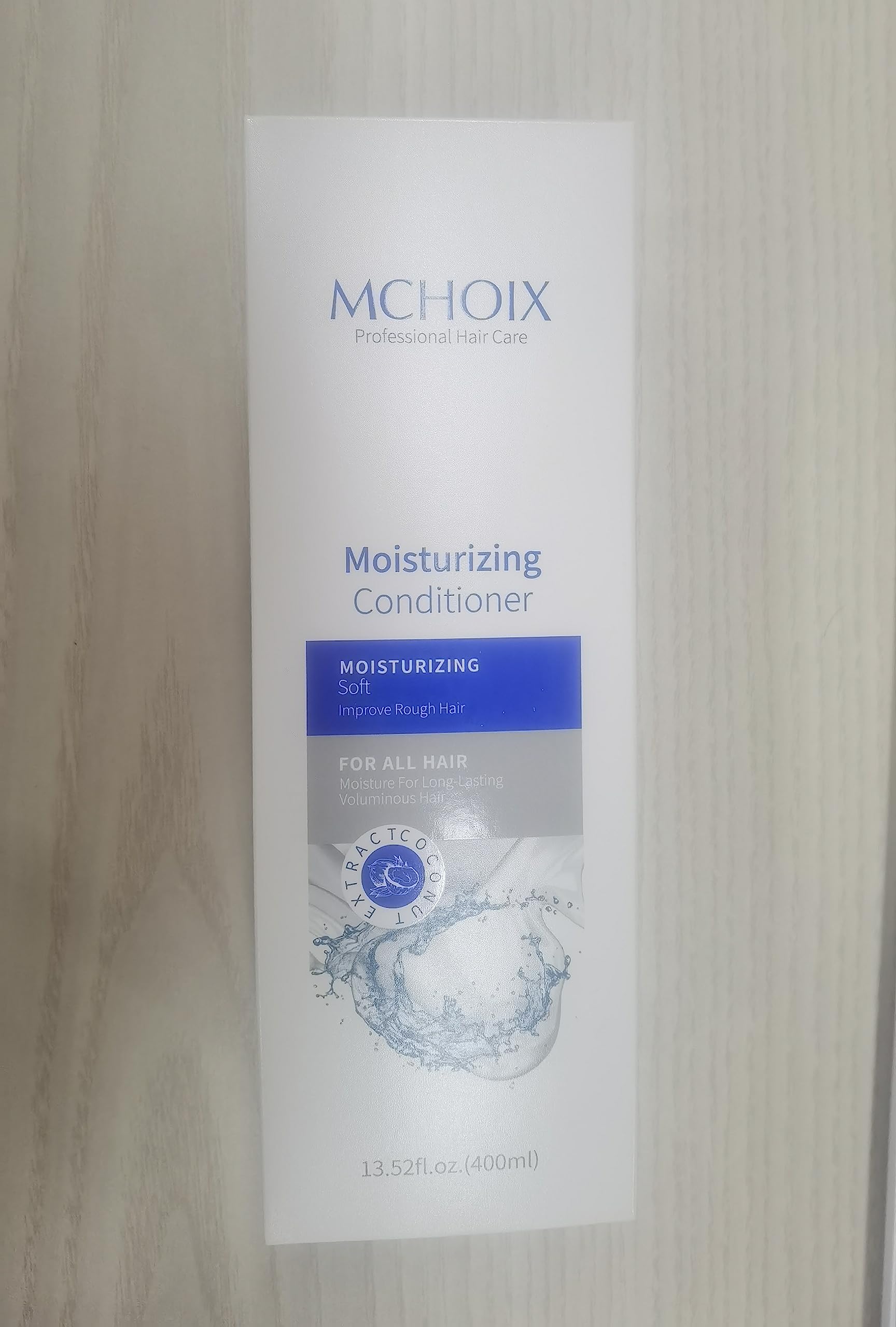 Organic Coconut Extract Moisturizing Conditioner for Dry Damaged Hair - Deep Hydration Frizz Control & Repair Treatment - Leaves Hair Soft Smooth & Shiny - Perfect for Permed Color-Treated or Heat-Damaged Hair