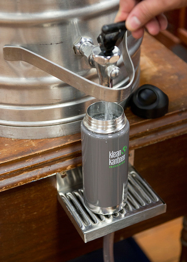 Klean Kanteen 16oz (473mL) Vacuum Insulated Stainless Steel Water Bottle - Wide Mouth, BPA-Free, Hot & Cold Drink Thermos for Hiking, Gym, Office & Outdoor Activities