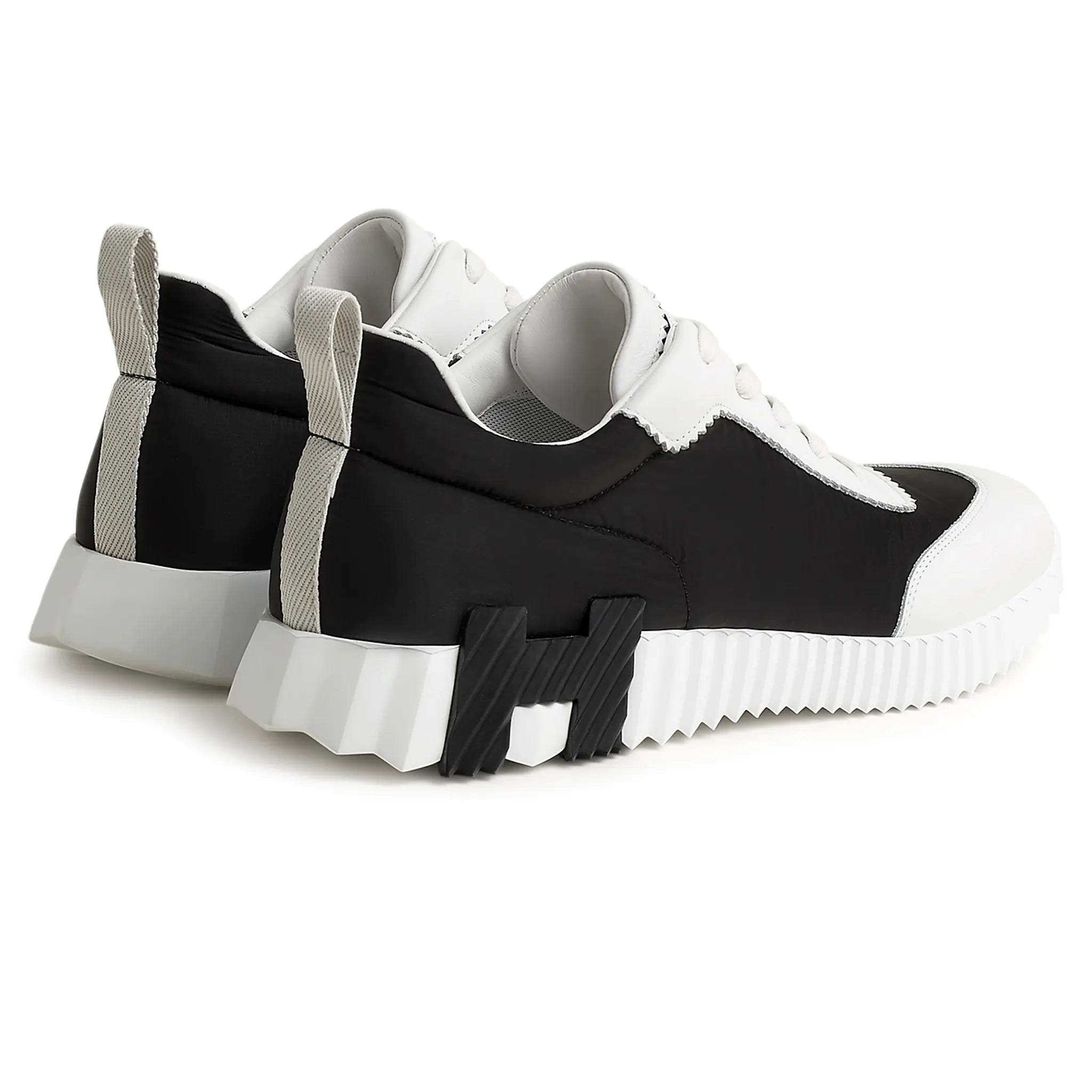 Hermès Paris Ripstop Bouncing Sneakers - Black & White Luxury Athletic Shoes for Men | Comfortable Running & Casual Wear