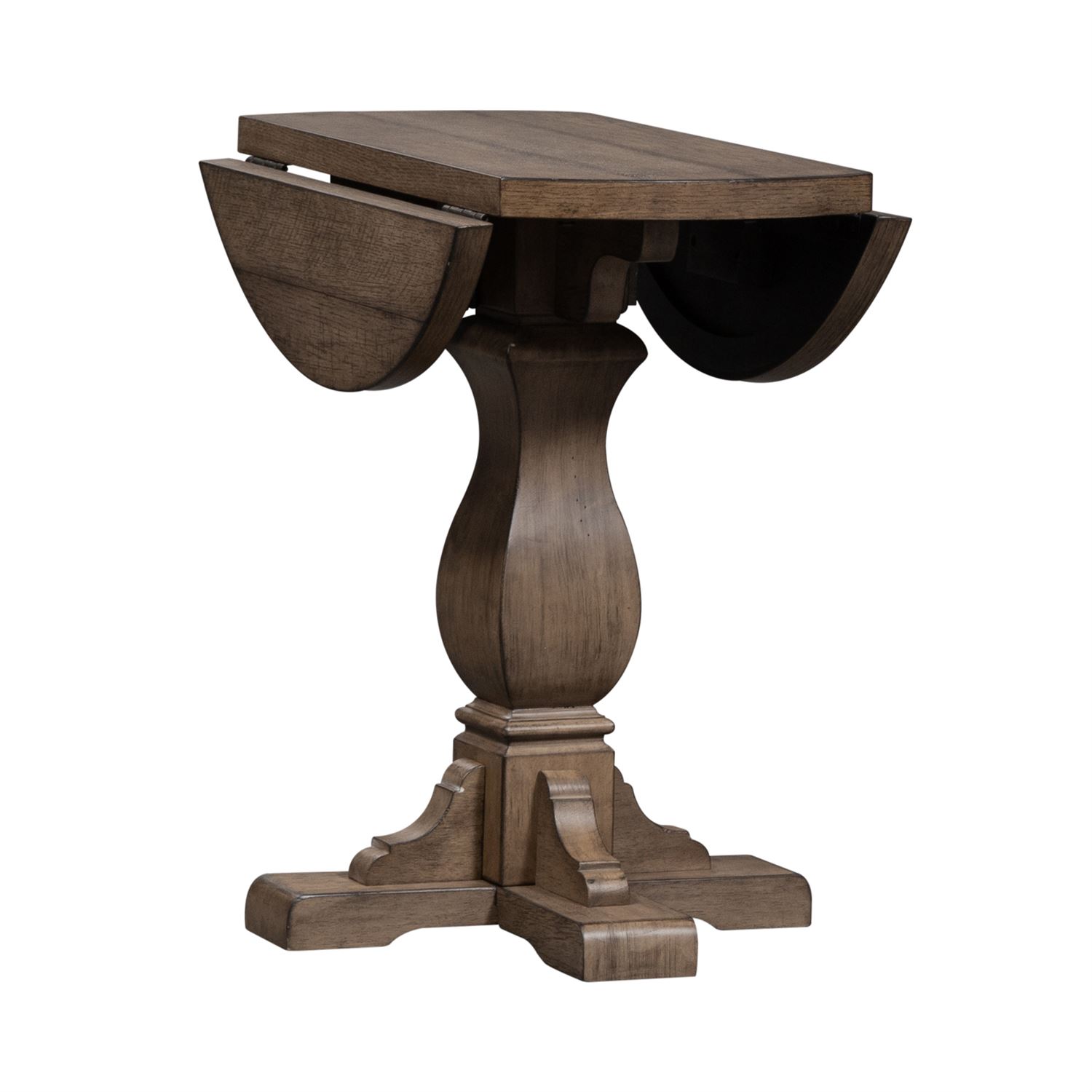Drop Leaf End Table - Space Saving Side Table for Small Spaces - Perfect for Living Room, Bedroom, or Dorm Decor