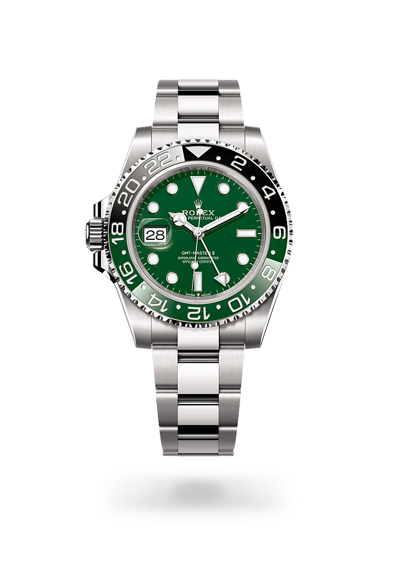 Rolex GMT Master II 18K White Gold Watch M126729VTNR-0001 | Luxury Men's Timepiece for Travel & Business | Richter & Phillips Jewelers