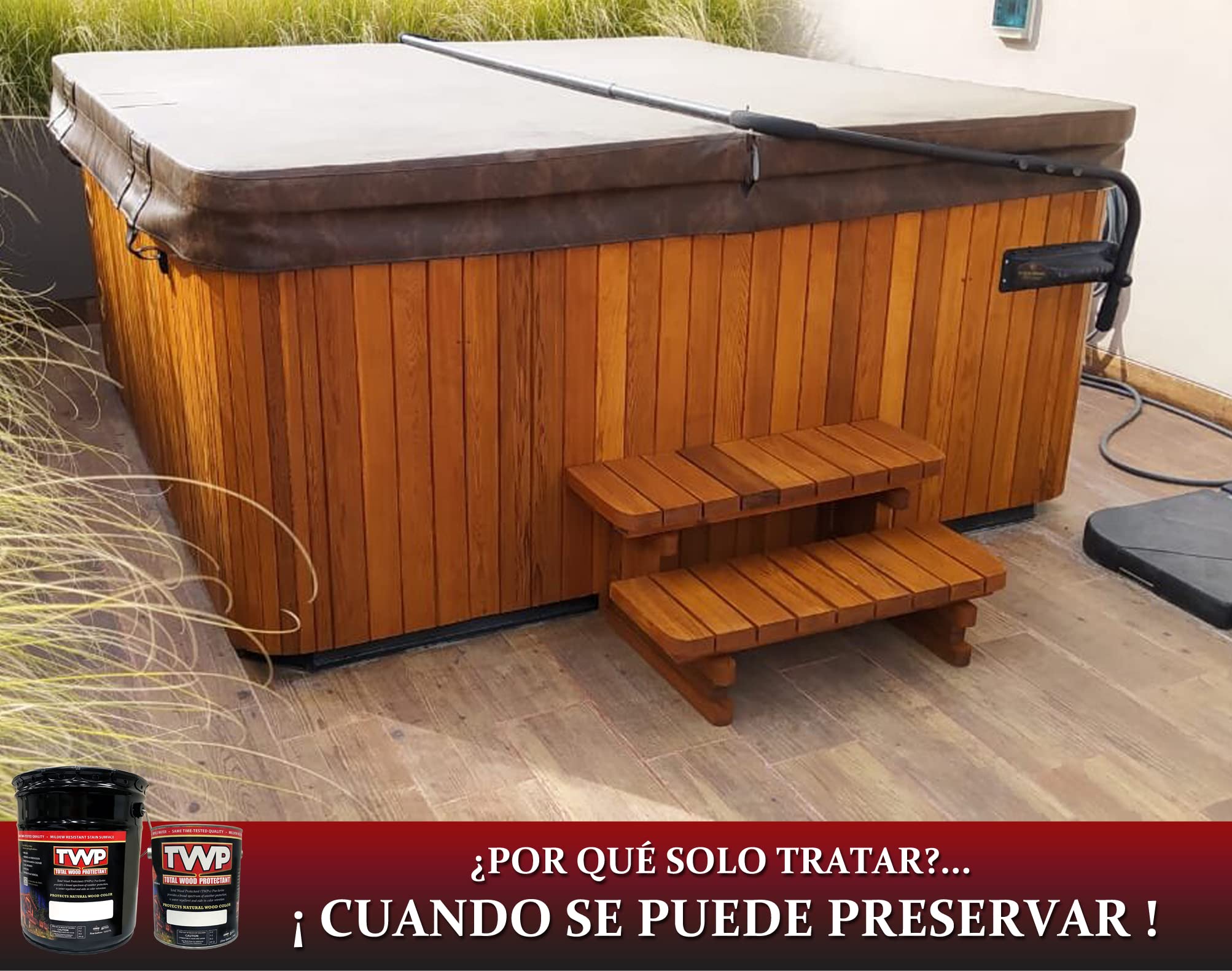 AMTECO INC TWP-100-5 5 Gallon Clear Extension Oil Stain - Premium Wood Finish for Decks, Fences & Outdoor Furniture - Waterproof & UV Resistant Protection