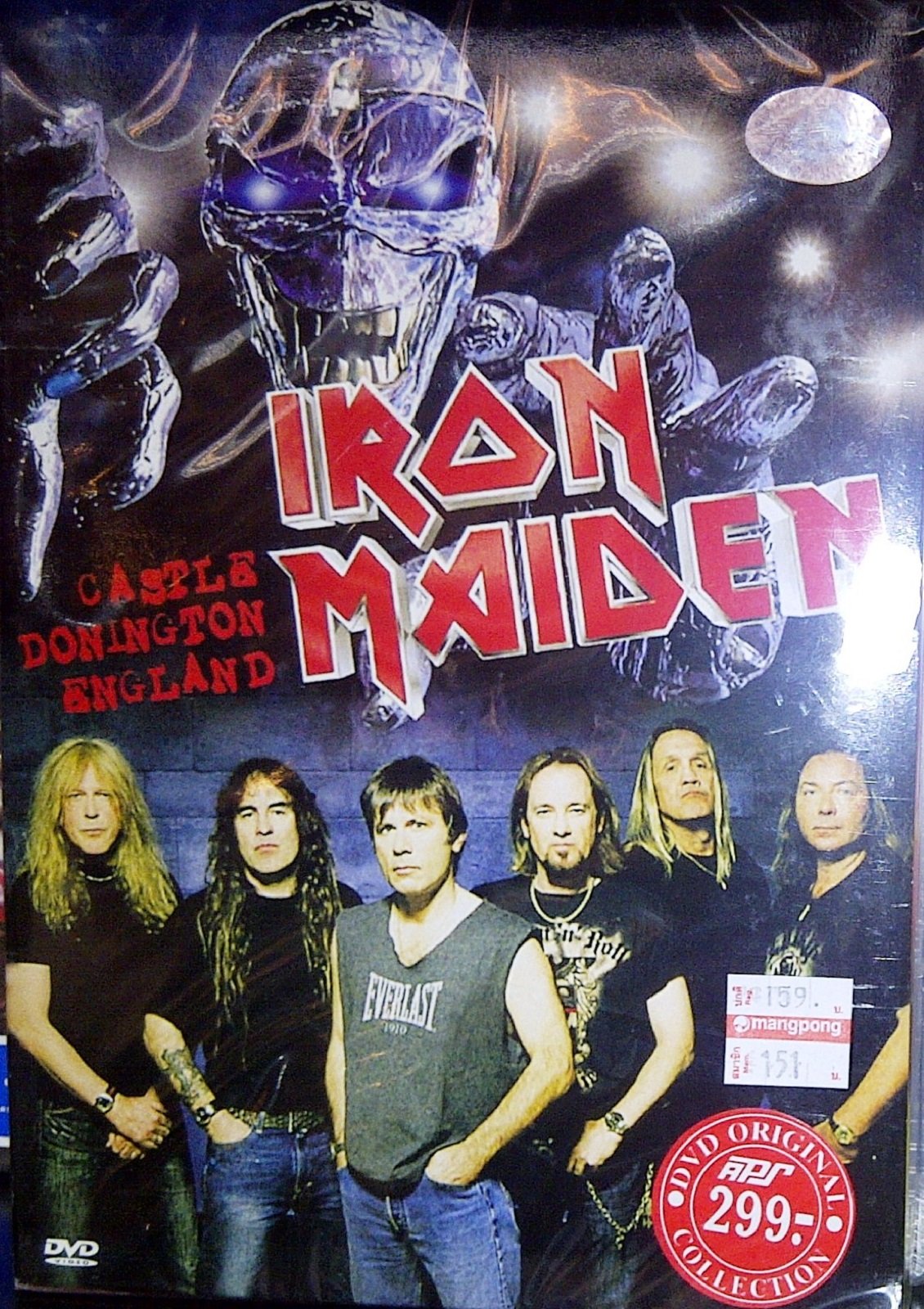 Iron Maiden Live at Donington England (1992) DVD - PAL Format Import | Heavy Metal Concert Film for Collectors & Music Fans