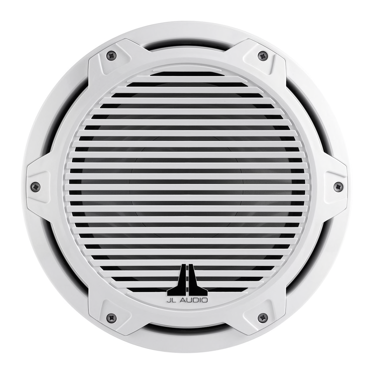 JL Audio MX10IB3 CG WH MX Series Marine 10-Inch Subwoofer - 4 Ohm, Infinite Baffle, White Classic Grille, 175W RMS Power - Perfect for Boats, Yachts & Marine Audio Systems