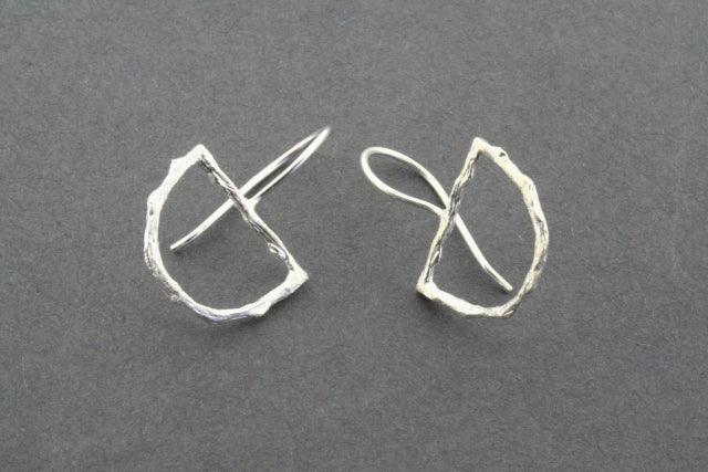 Semi Circle Frame Earrings for Women - Minimalist Gold Hoop Earrings - Dainty Geometric Jewelry for Everyday Wear, Parties & Gifts