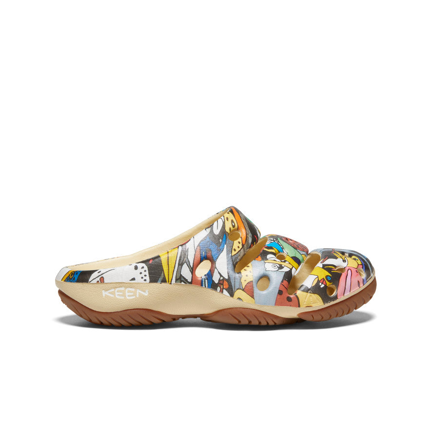 Women's Yogui Arts Clog x ARTPARA FUKAGAWA | Kujira To Nakamatachi - Stylish & Comfortable Japanese-Inspired Slip-On Shoes for Casual Wear, Home, and Outdoor Activities