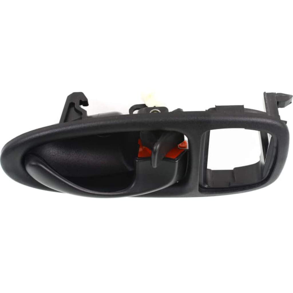 KarParts360 Replacement Interior Door Handle for Saturn SW1 1996-1999 - Front Passenger Side Black with Lock Button | Base Trim | Perfect for Car Door Repair & Restoration Projects