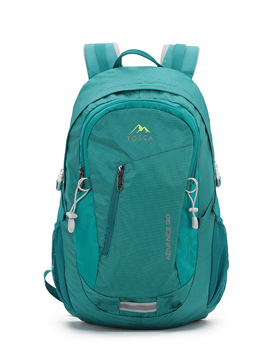 Tosca TCA945 30L Deluxe Backpack - Lightweight Travel Backpack for Men & Women, Water-Resistant Hiking Backpack with Multiple Pockets - Perfect for Outdoor Adventures, Commuting & Daily Use (Green)