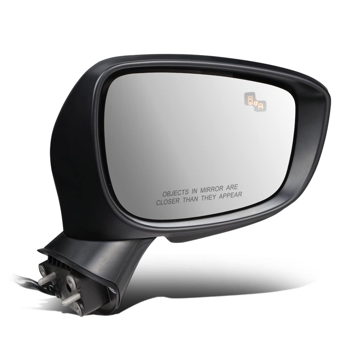 DNA Motoring OEM-MR-MA1321217 Right Side Power Adjustable Heated Foldable Rear View Mirror with Turn Signal Compatible with 2016-2019 Mazda CX-3 - Perfect for Winter Driving & Enhanced Safety