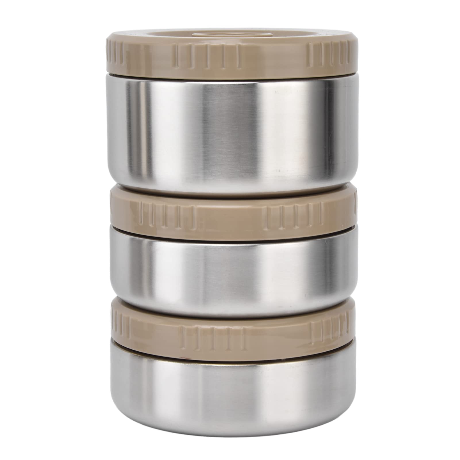 2000ml Insulated Food Thermos - 3-Layer Stackable Leak-Proof Wide Mouth Lunch Box for Hot & Cold Meals | Reusable Soup Container for Office, Travel, Picnic & Outdoor Activities (Silver)