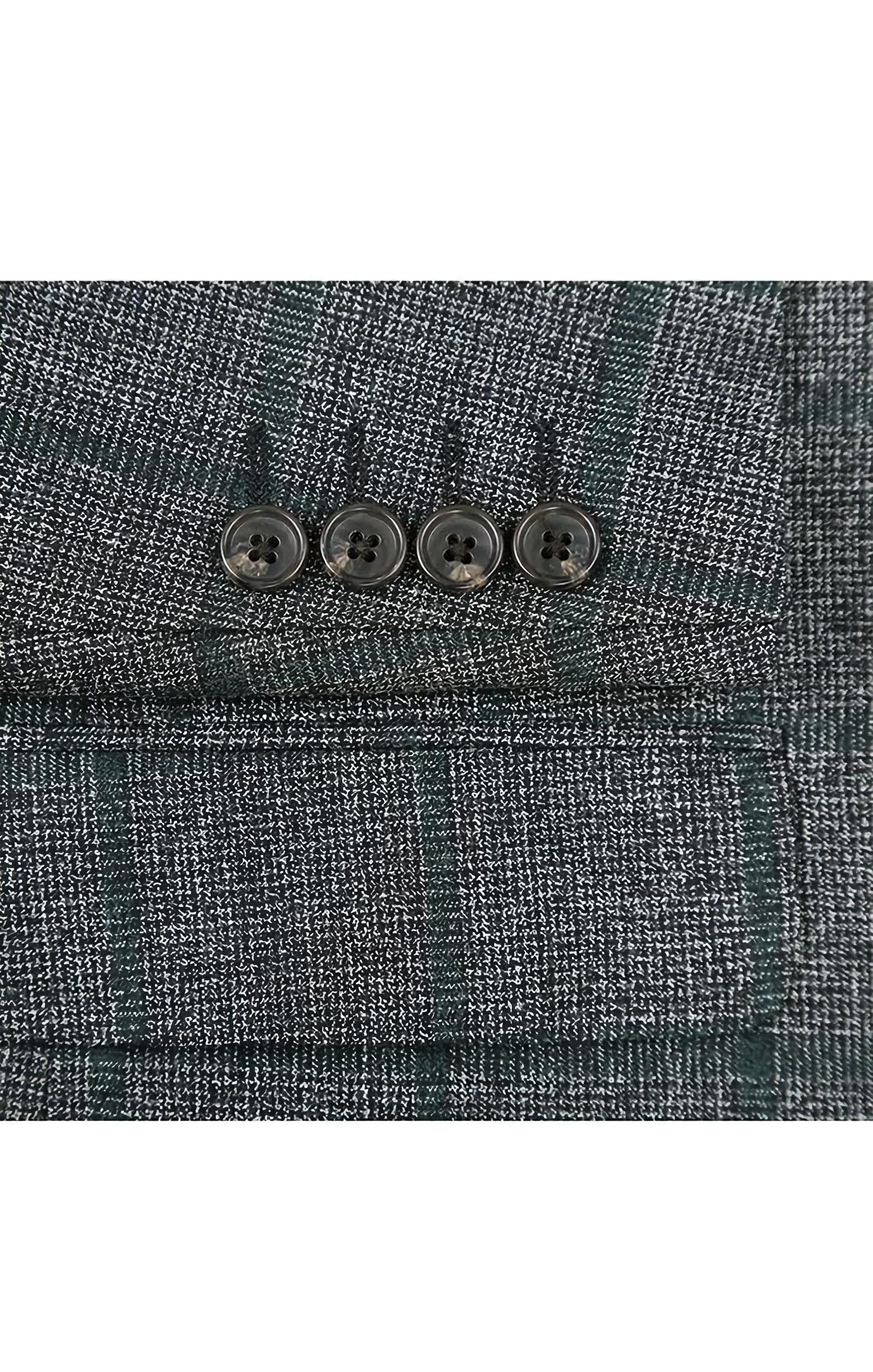 Wool Blend Plaid Pattern Regular Fit 2 Button Blazer in Grayish Brown | Men's Business Casual Jacket for Office, Wedding & Formal Events