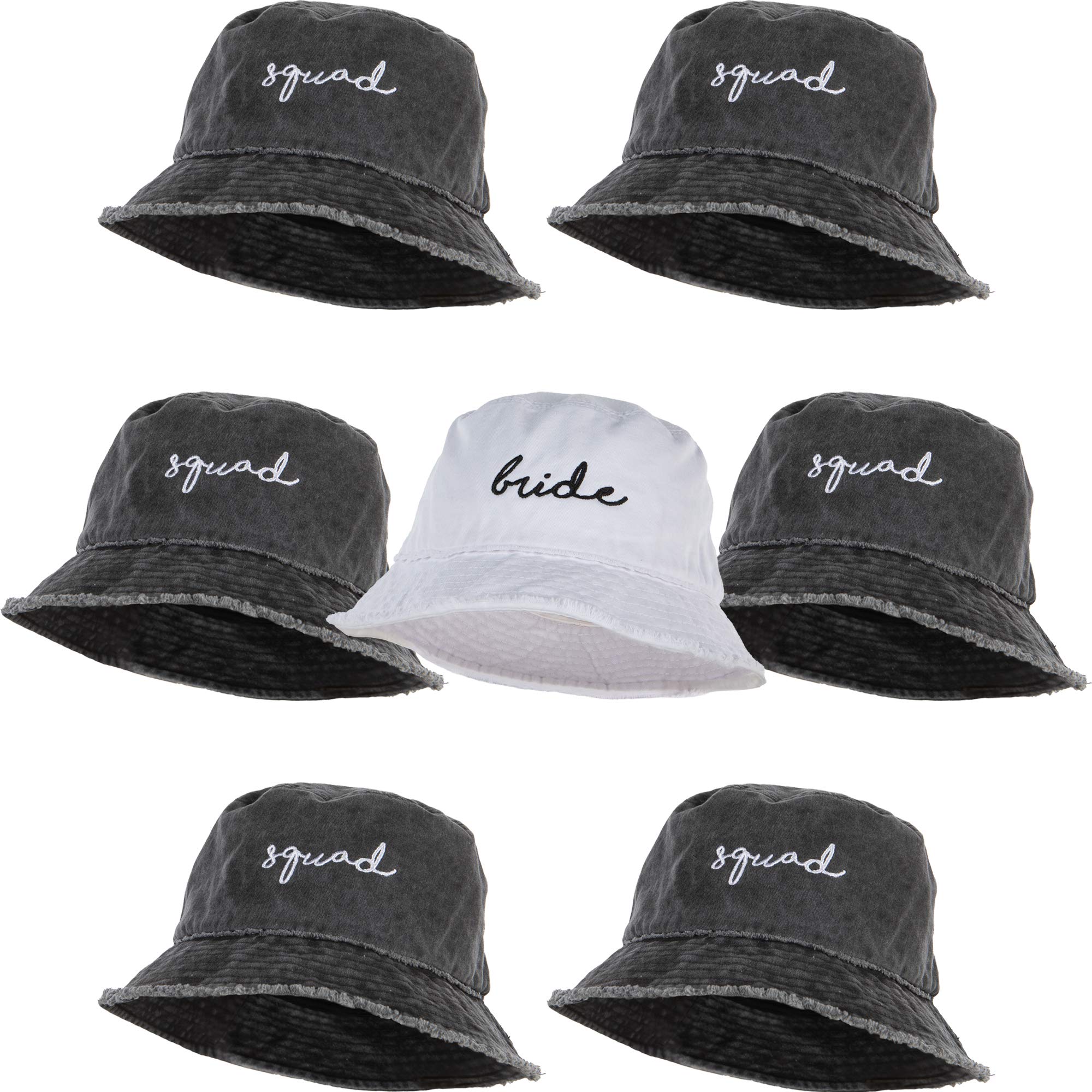 Stylish Embroidered Bucket Hat for Women - Bridal, Bachelorette Party & Honeymoon Accessory - Fashionable Sun Hat for Outdoor Events, Beach Vacations & Summer Adventures