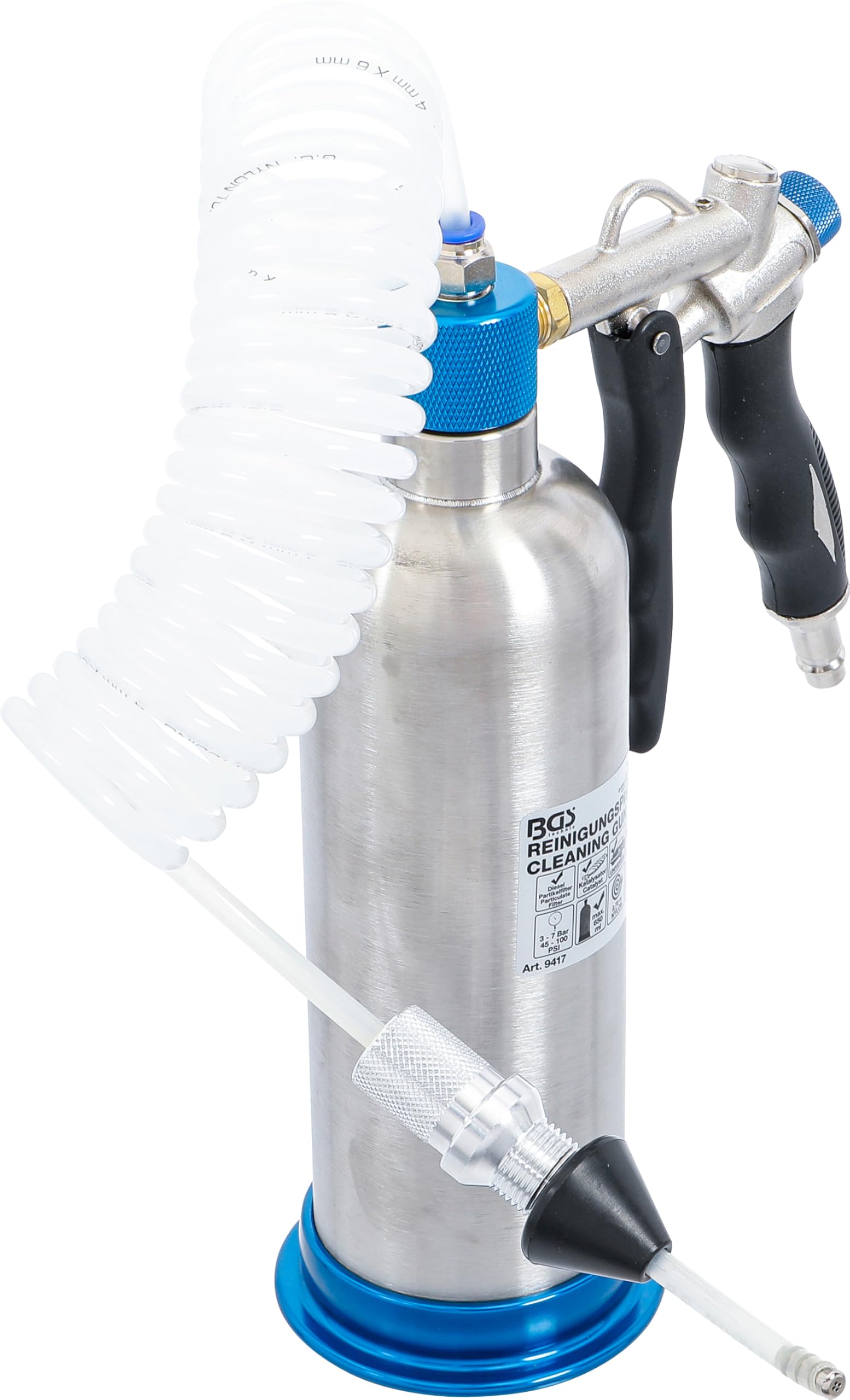 BGS 9417 Catalytic Converter Pressure Cleaner - High Performance Exhaust System Cleaner for Cars, Trucks & SUVs | Restores Engine Power & Fuel Efficiency | Ideal for DIY Auto Maintenance & Emissions Testing Prep