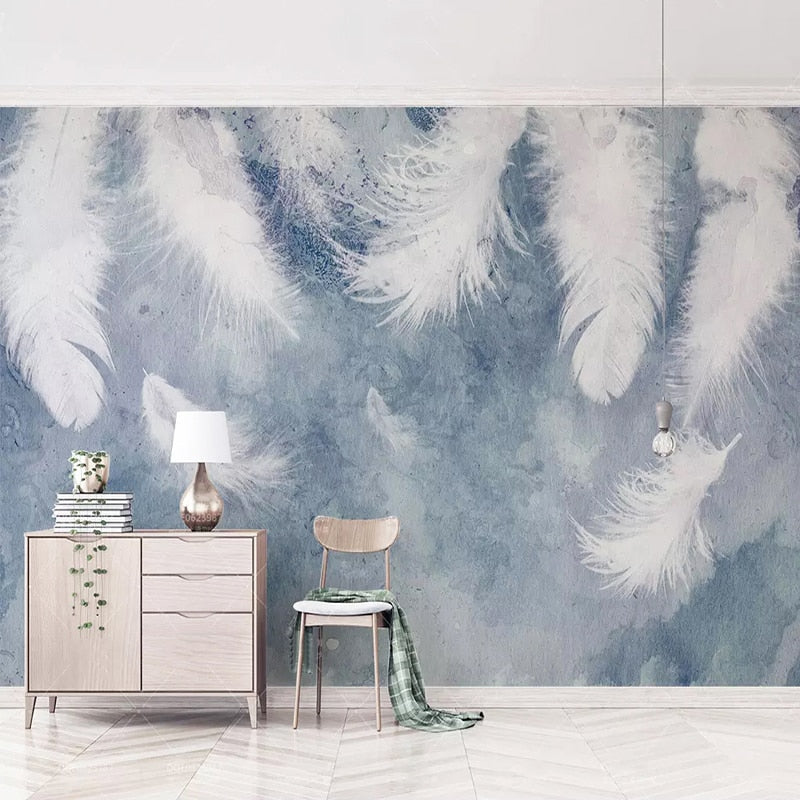 Willow Tree Mural Wallpaper - Large Tropical Leaf Design Peel and Stick Wallpaper for Bedroom, Living Room, Nursery | Nature-Inspired Home Decor