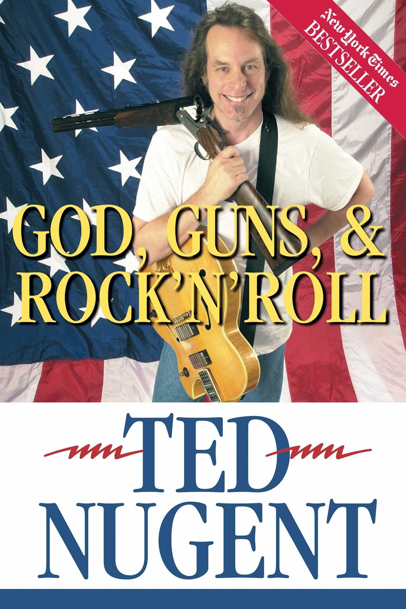 God, Guns & Rock'N'Roll T-Shirt - Vintage American Patriotic Graphic Tee for Men - Perfect for Concerts, Political Events & Freedom Lovers