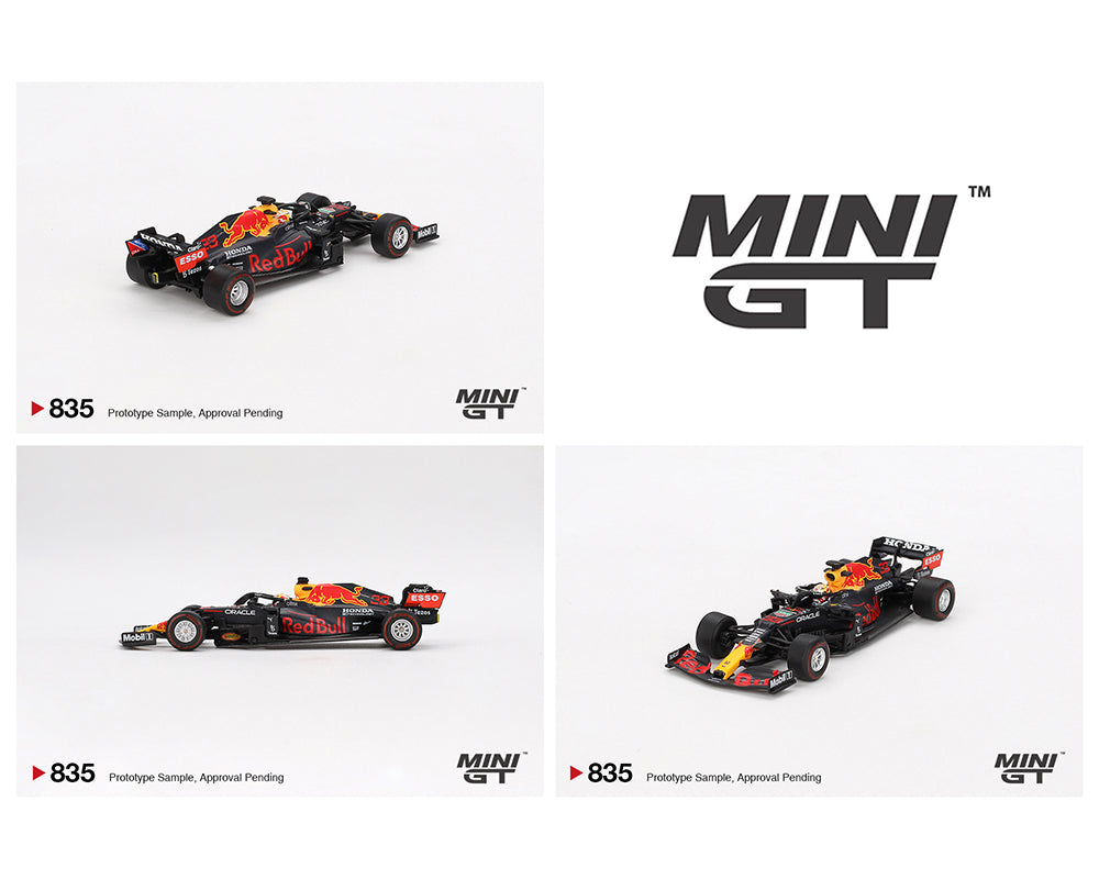 PREORDER MINI GT 1:64 Scale Red Bull RB16B #33 Max Verstappen 2021 Abu Dhabi Grand Prix Winner Diecast Model Car - Perfect for F1 Collectors, Display & Racing Enthusiasts