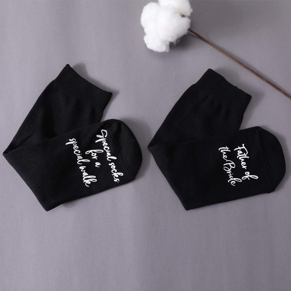 Father of the Bride Wedding Socks - Thoughtful Wedding Gift for Dad - Keepsake Socks for Special Walk - Perfect for Father-Daughter Dance & Wedding Day Memories