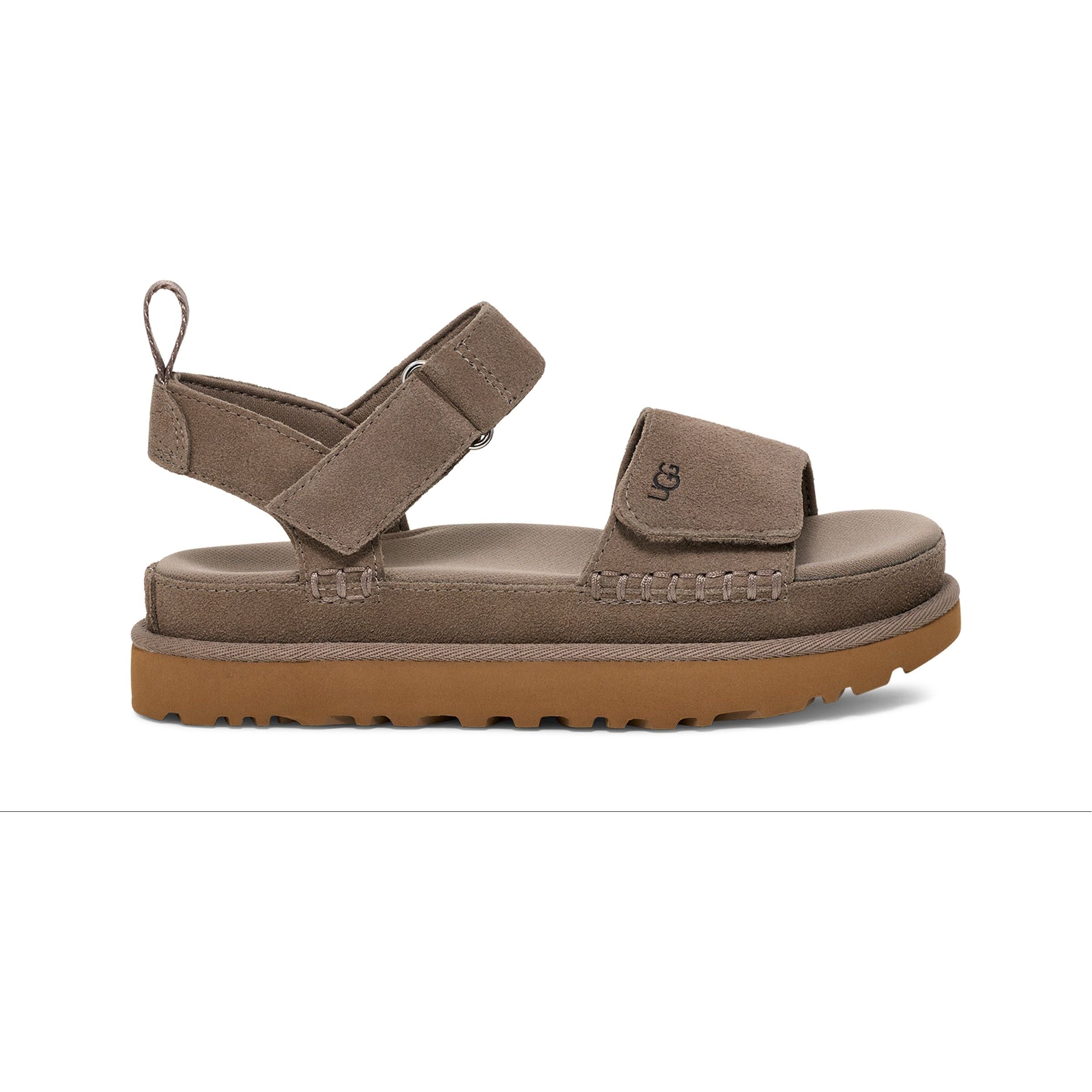 UGG Women's Goldenstar Comfort Slide Sandals - Soft Suede & Cushioned Footbed for Summer, Beach, and Casual Wear