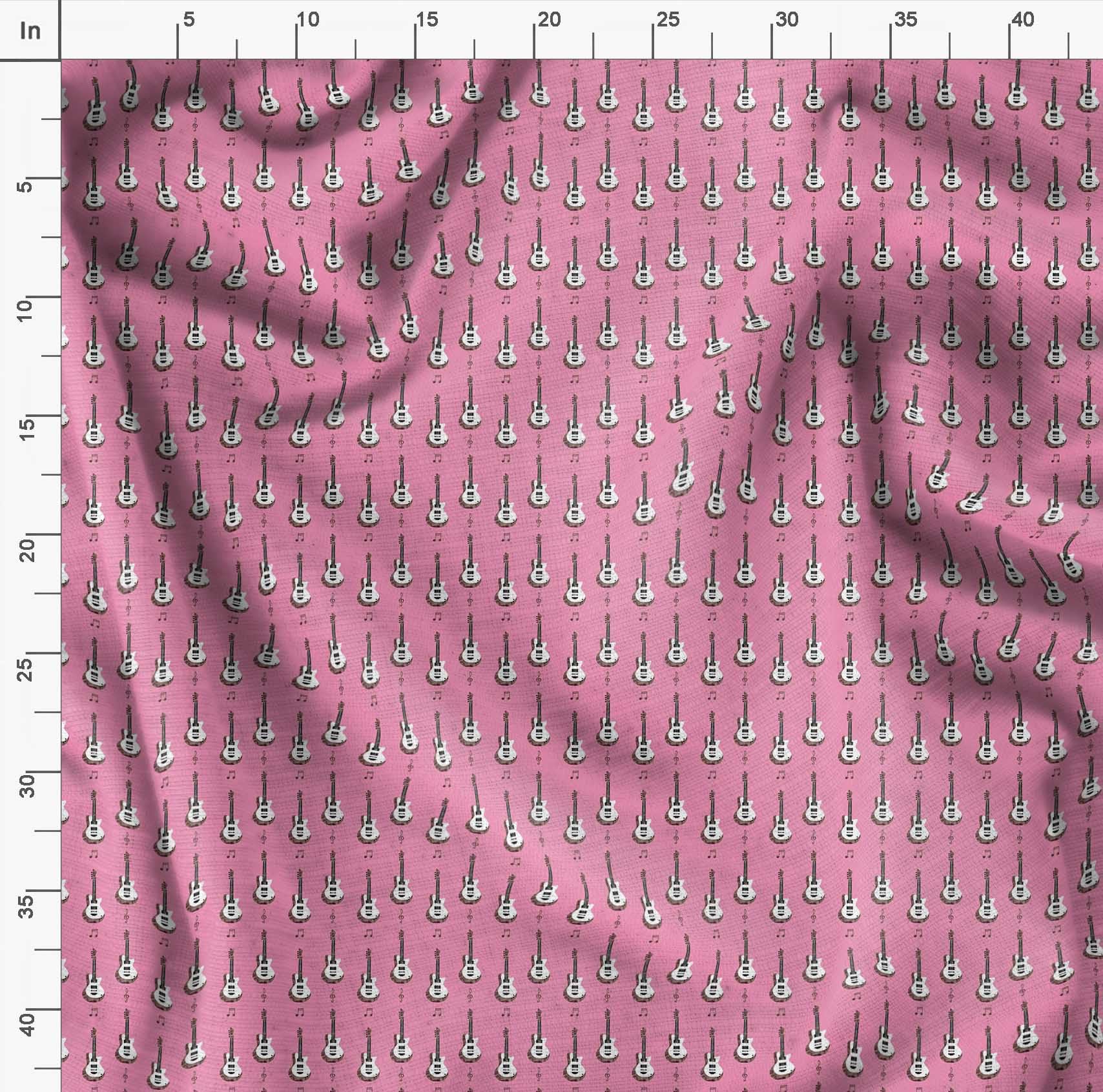 Soimoi Moss Georgette Brown Fabric by The Yard - 42 Inch Wide Printed Fabric for Apparel, Home Decor & Musical Instrument Cases - Premium Lightweight Material for Dresses, Curtains & Guitar Accessories